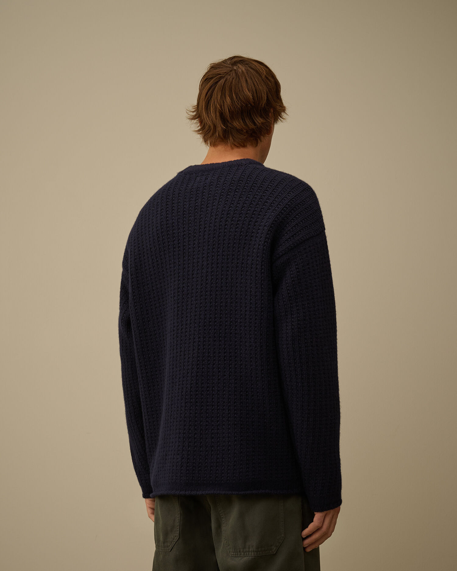 Lambswool GRS Boxy Crewneck Sweater - 4