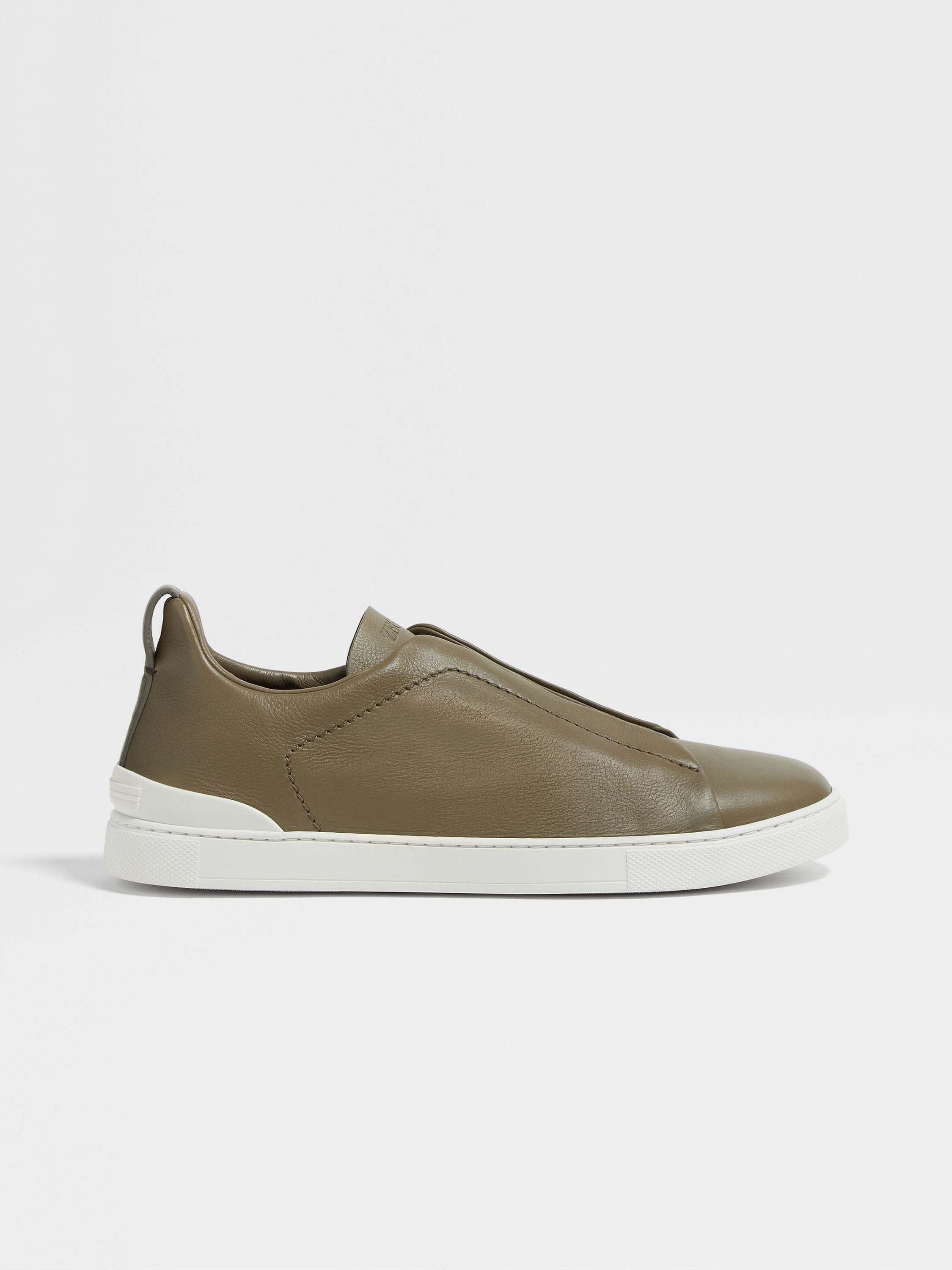 LIGHT OLIVE GREEN SECONDSKIN TRIPLE STITCH™ SNEAKERS - 4