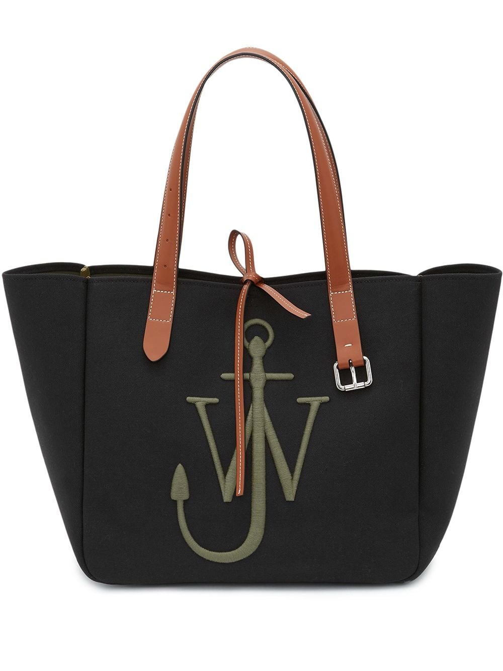 logo-embroidered tote bag - 1