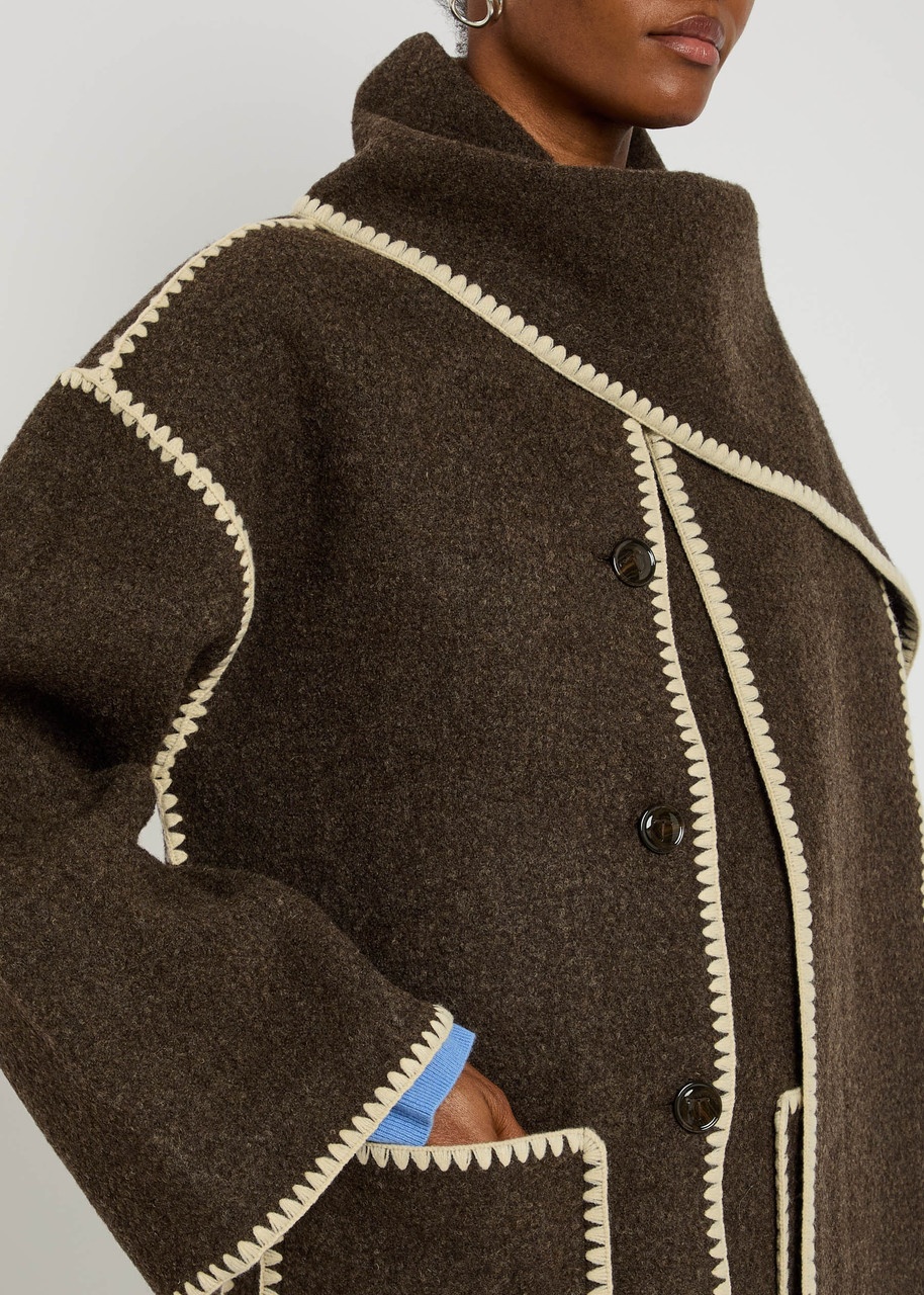 Toteme Scarf-effect Wool-blend Jacket - 5