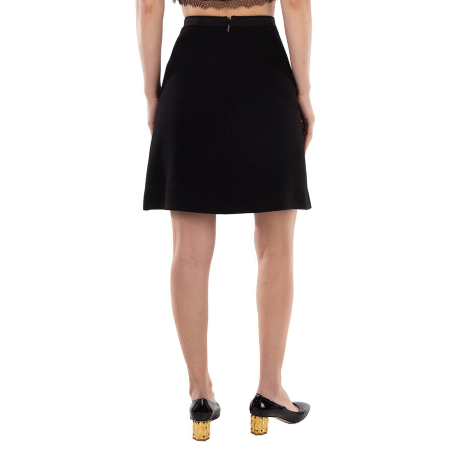Versace Wool-Blend Medusa 95 A-Line Skirt - 4