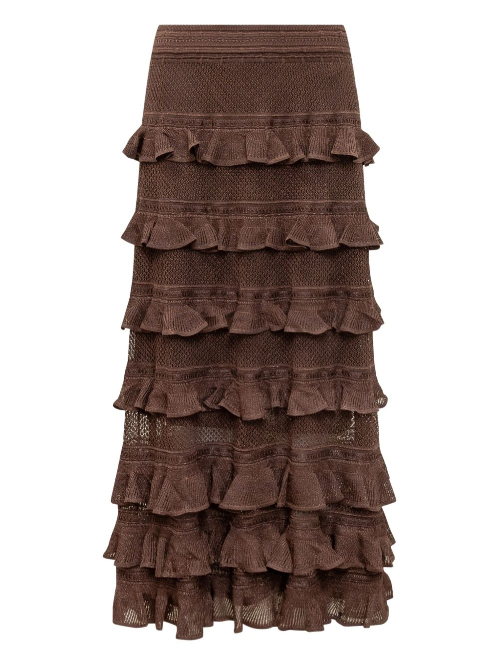 tiered ruffle skirt - 3