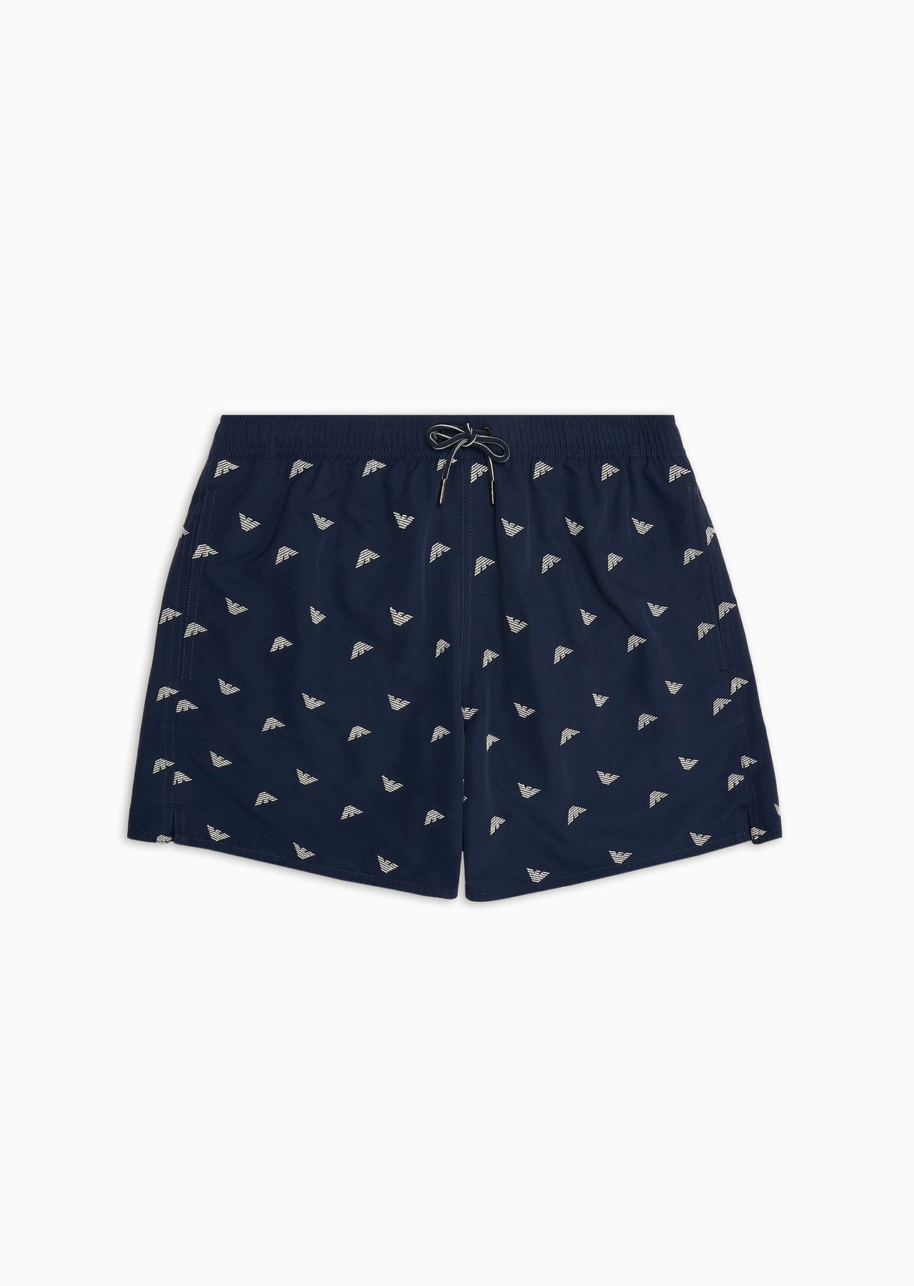 Swim shorts with all-over micro eagle embroidery - 1