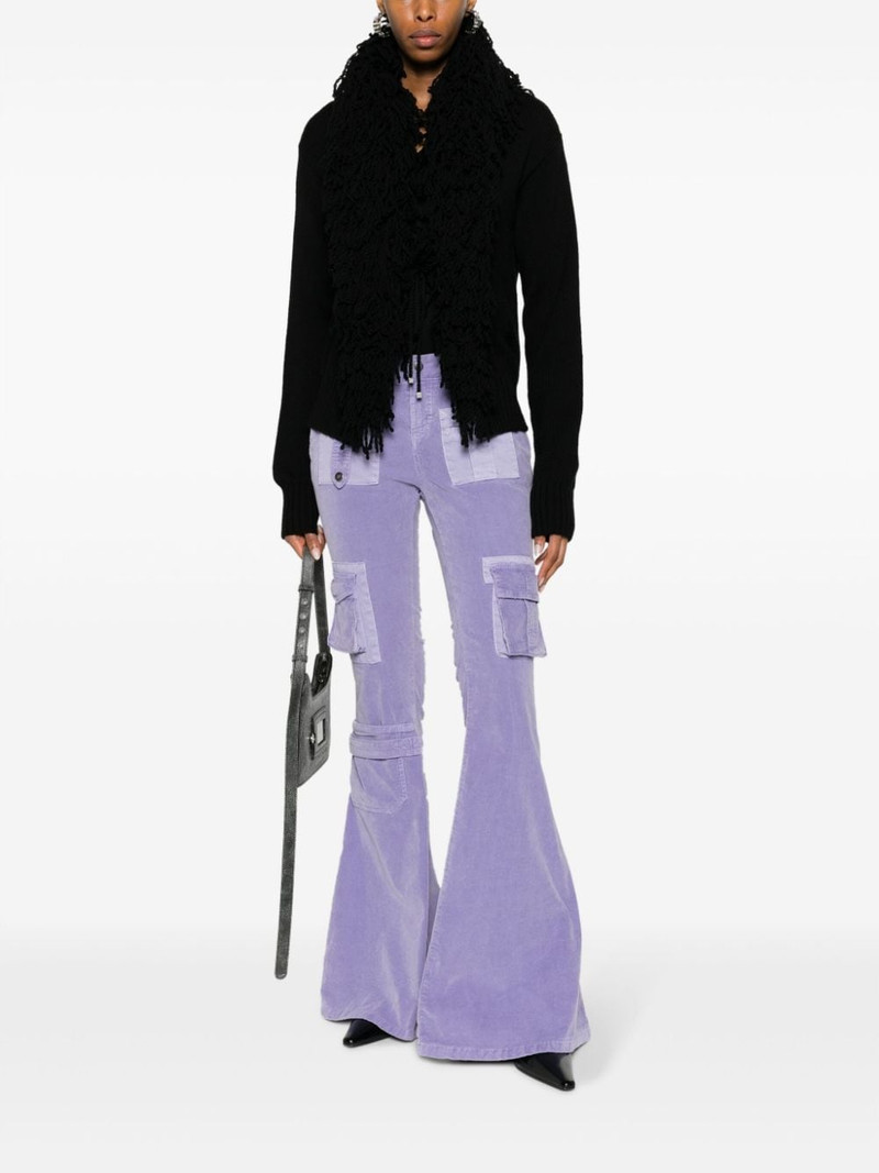 Blumarine low-waist bootcut cargo trousers outlook