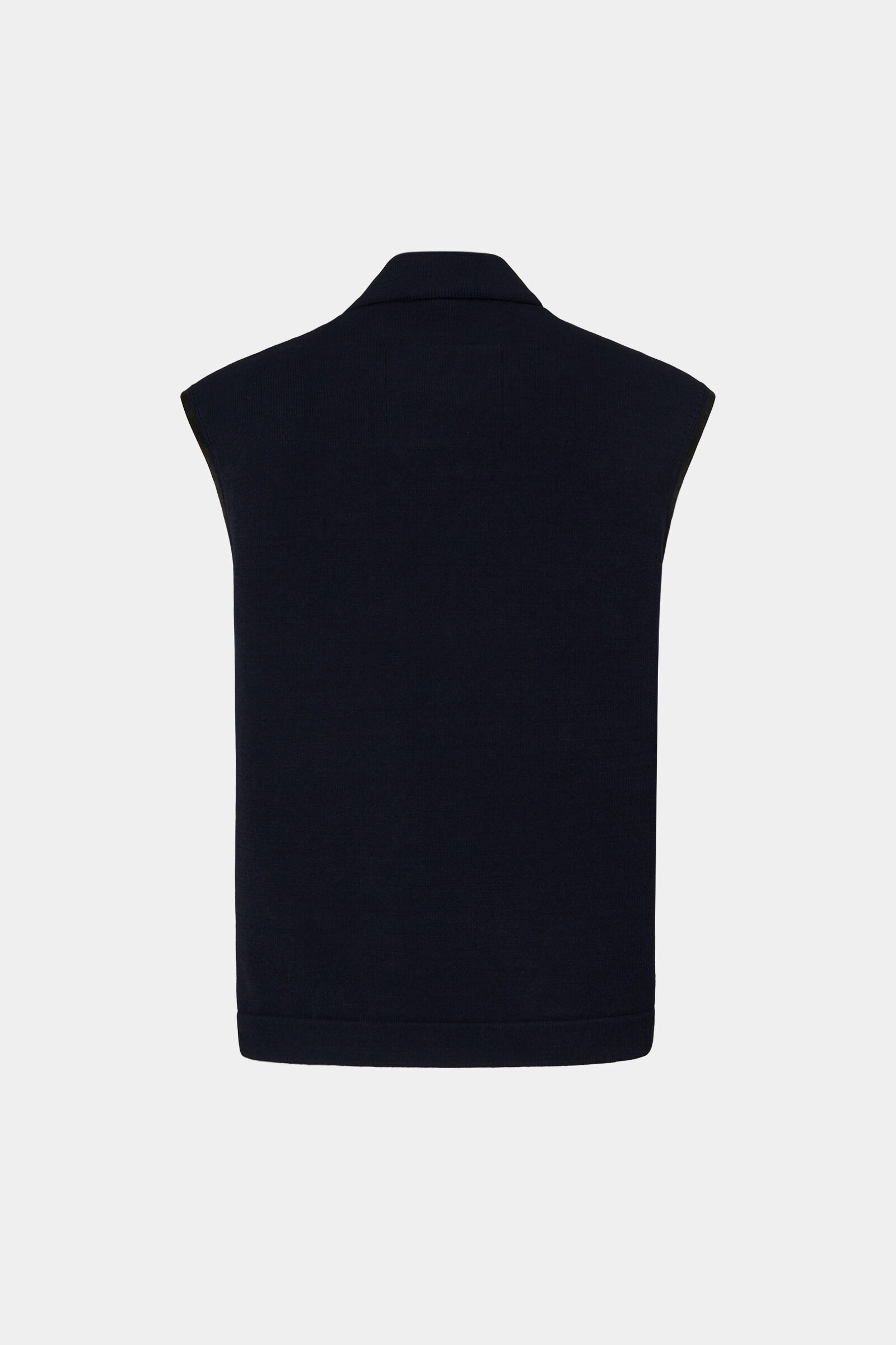 Lucio Hybrid knitted vest in Dark blue - 8