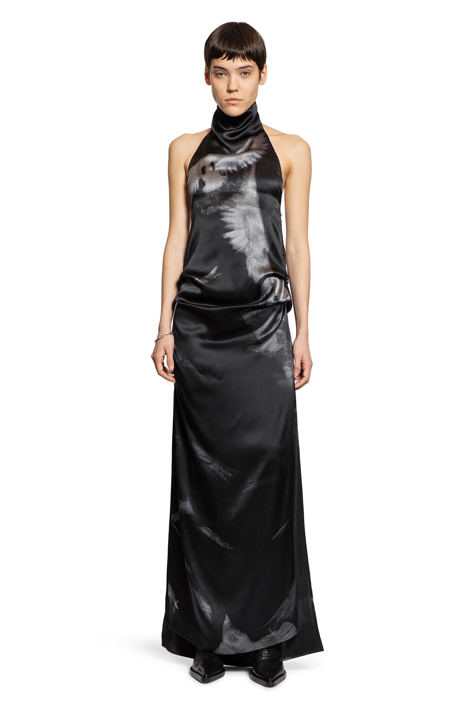 Rut Highneck Open Back Maxi Dress - 1