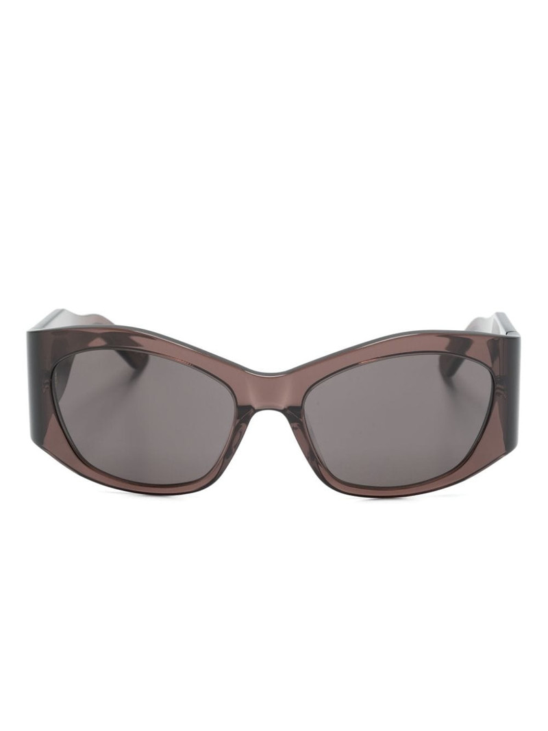 transparent geometric-frame sunglasses 1