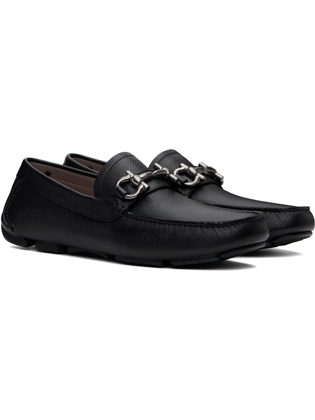 Black Gancini Ornament Driver Loafers - 4