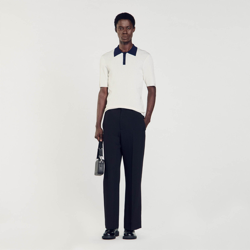 Sandro TWO-TONE POLO SHIRT outlook