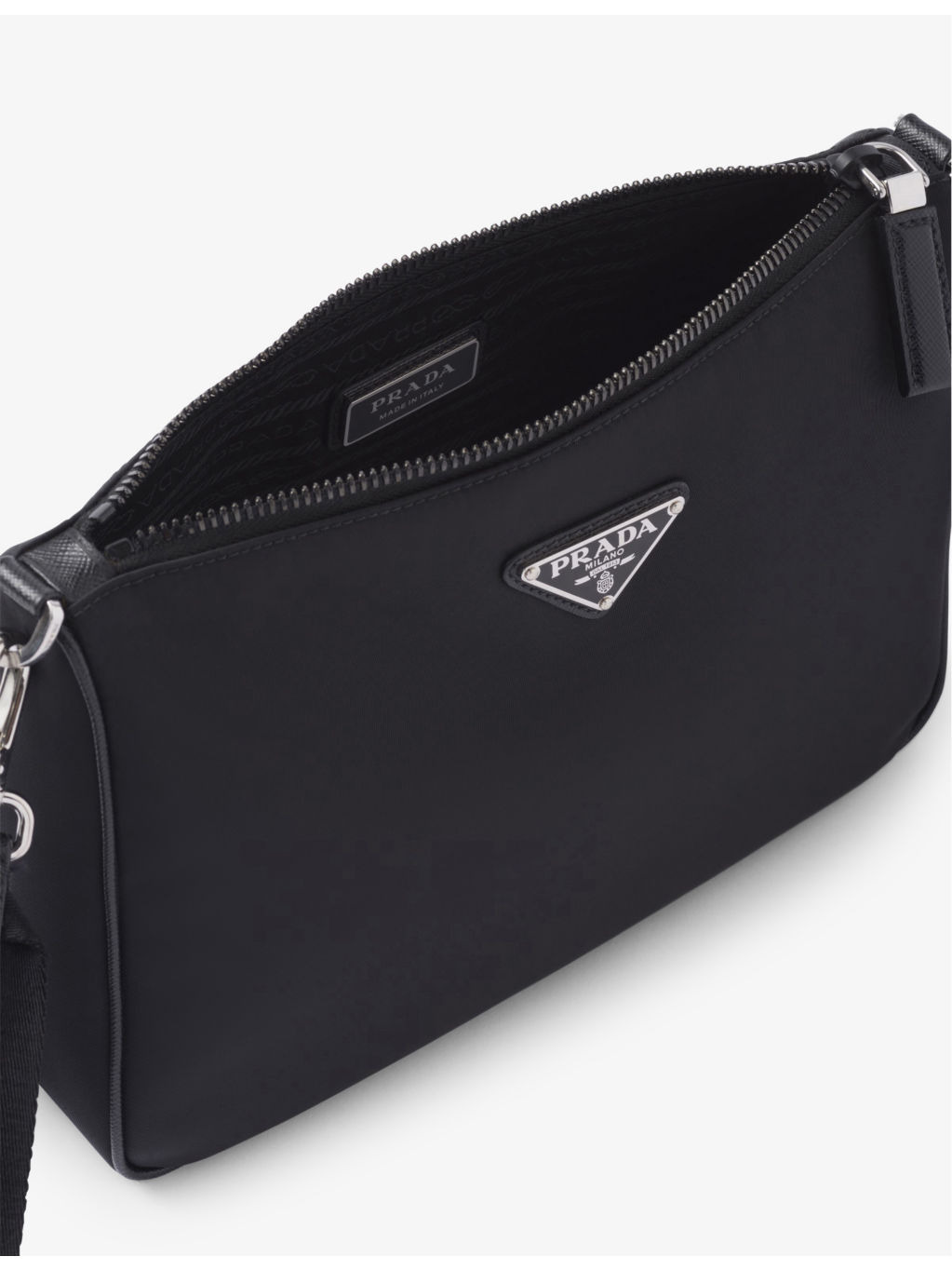 Re-Nylon leather and recycled-nylon shoulder bag - 5