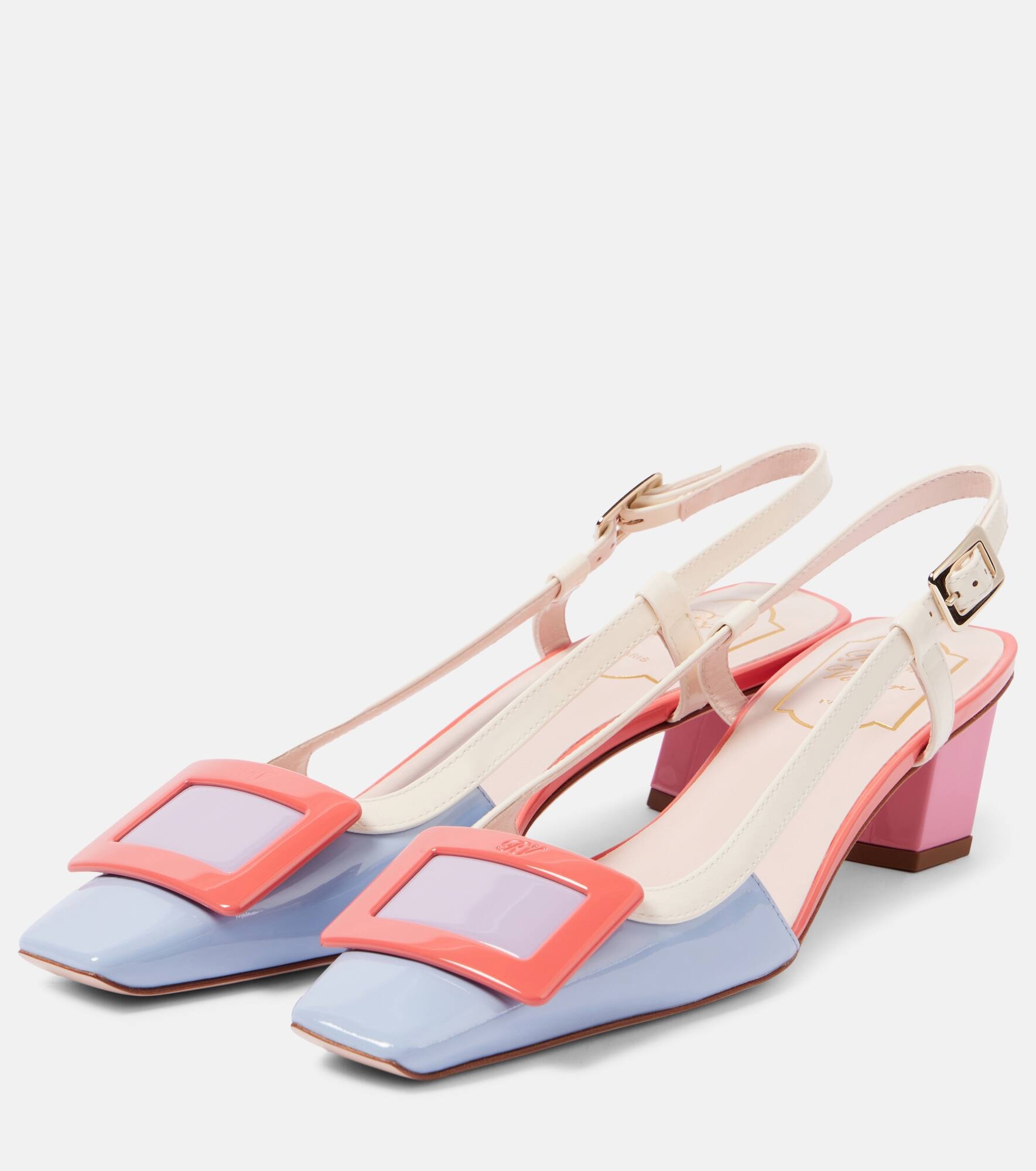 Belle Vivier patent leather slingback pumps - 4