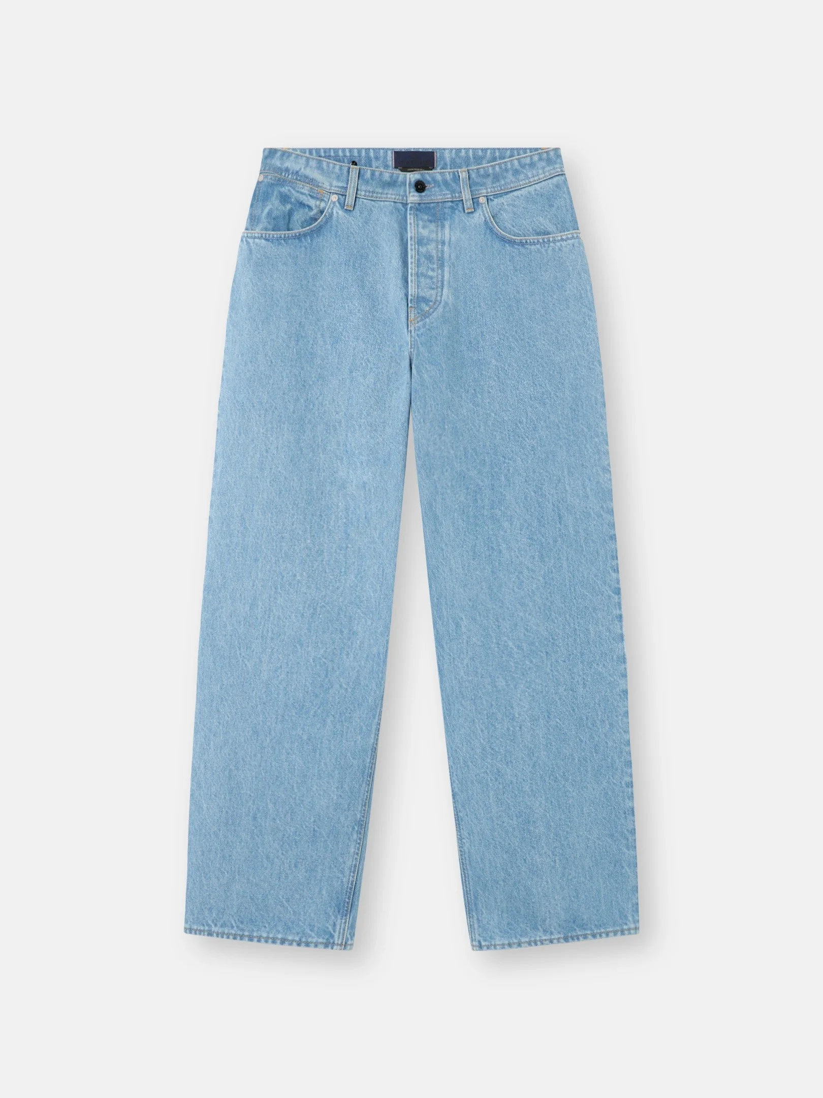 J100006 INDIGO DENIM-LIGHT BLUE GRAINY WASH - 1