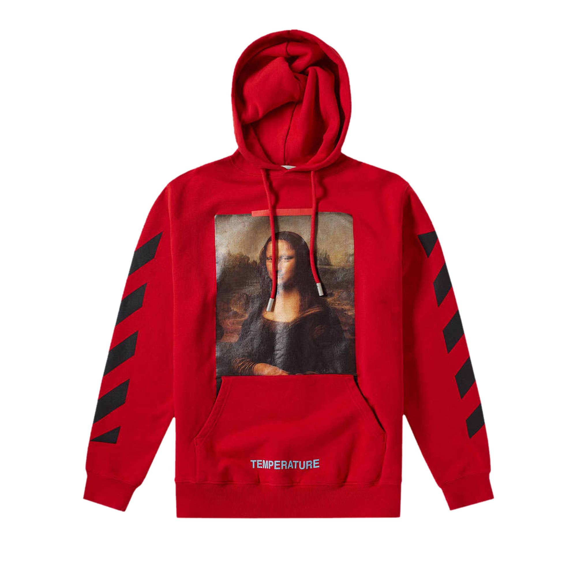 Off-White Mona Lisa Hooded Sweatshirt 'Red' - 1