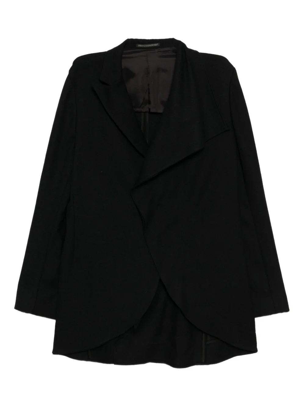 asymmetric wool jacket - 1
