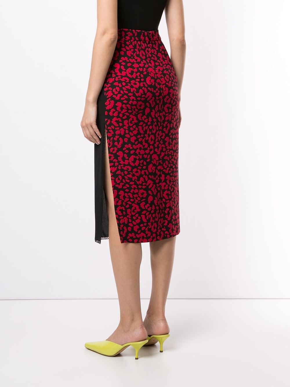 leopard-print wrap skirt - 4