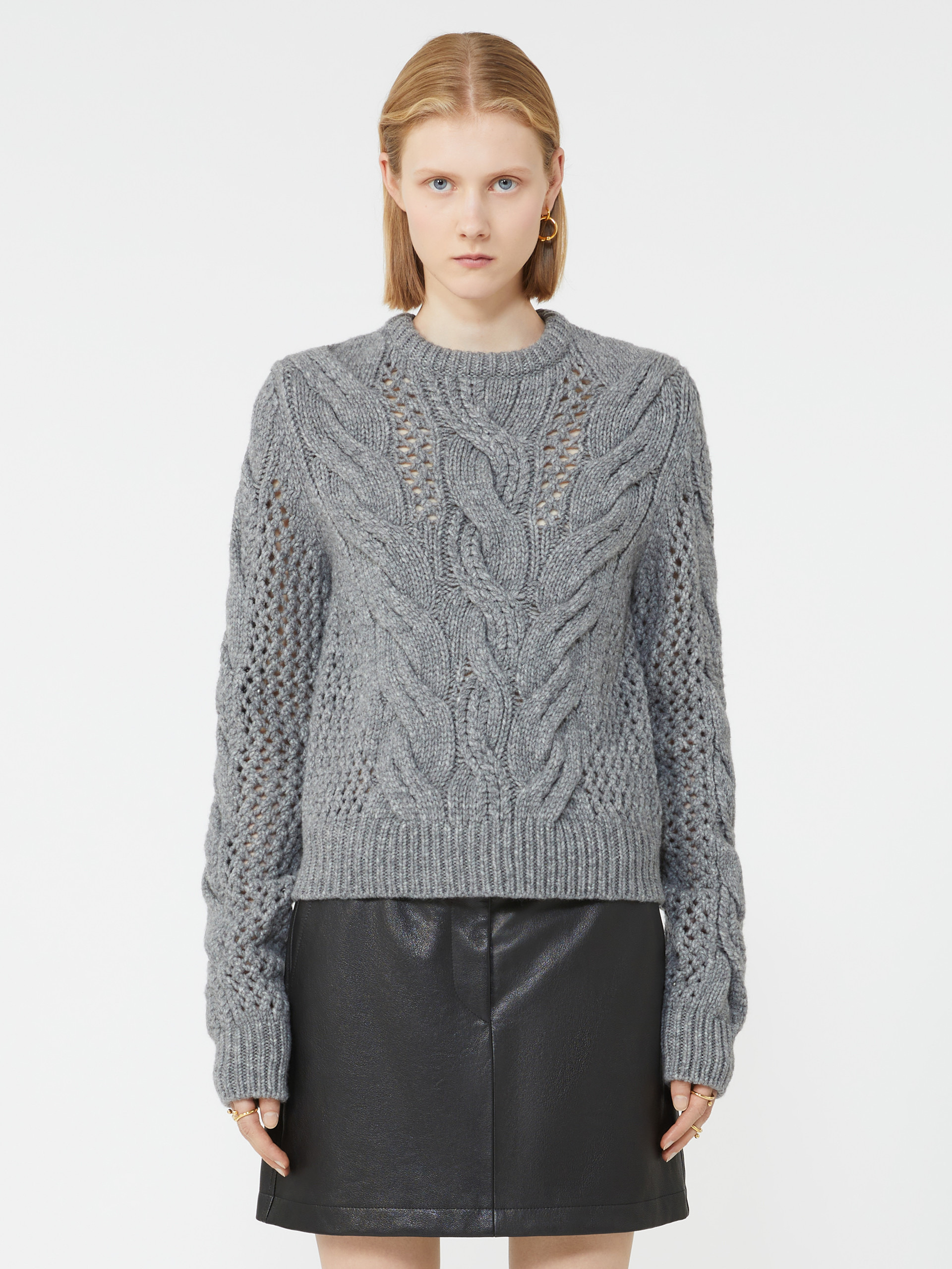 RADIO Cable-knit crew-neck sweater - 3