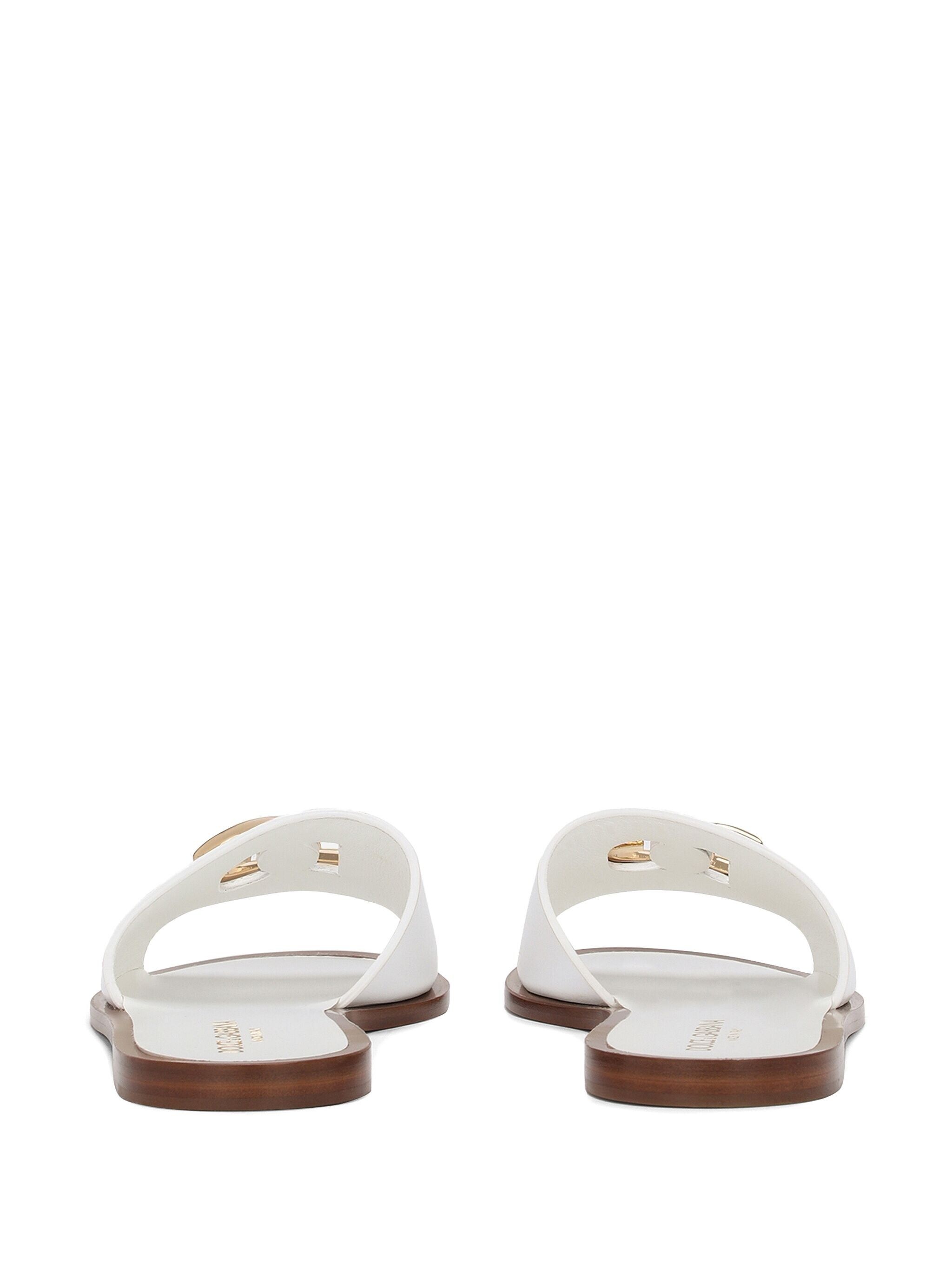 DG-logo leather sandals - 3