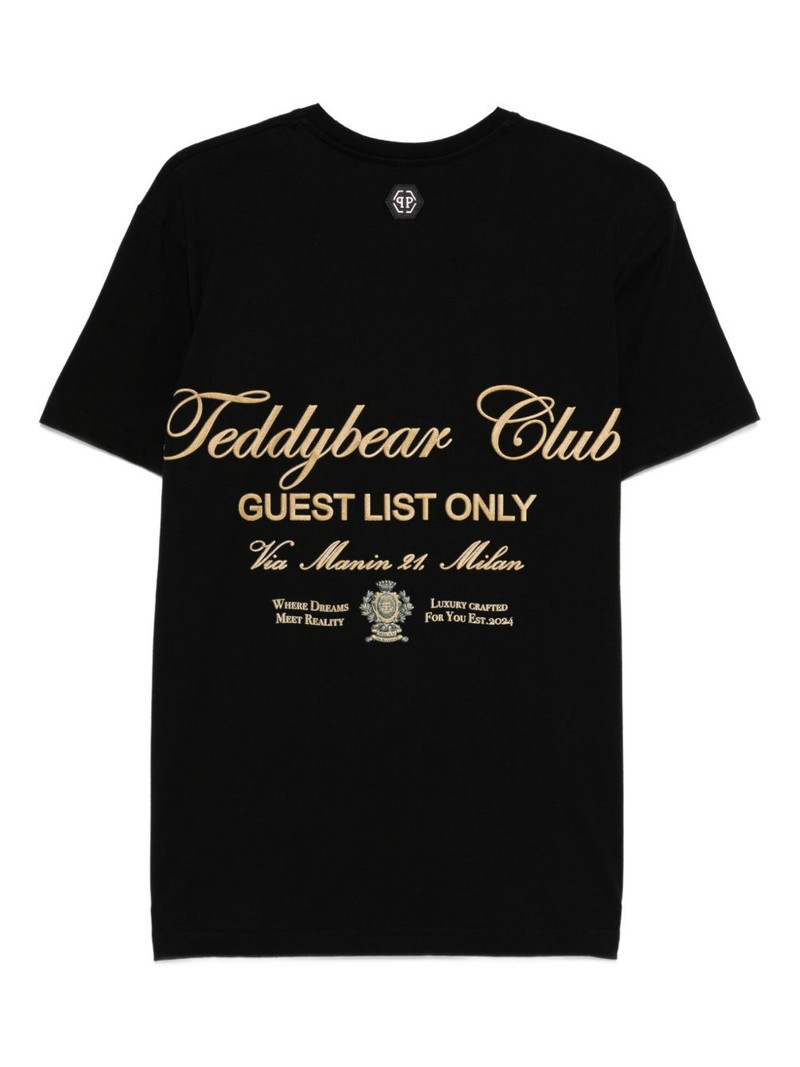 PHILIPP PLEIN teddy bear-print cotton T-shirt outlook