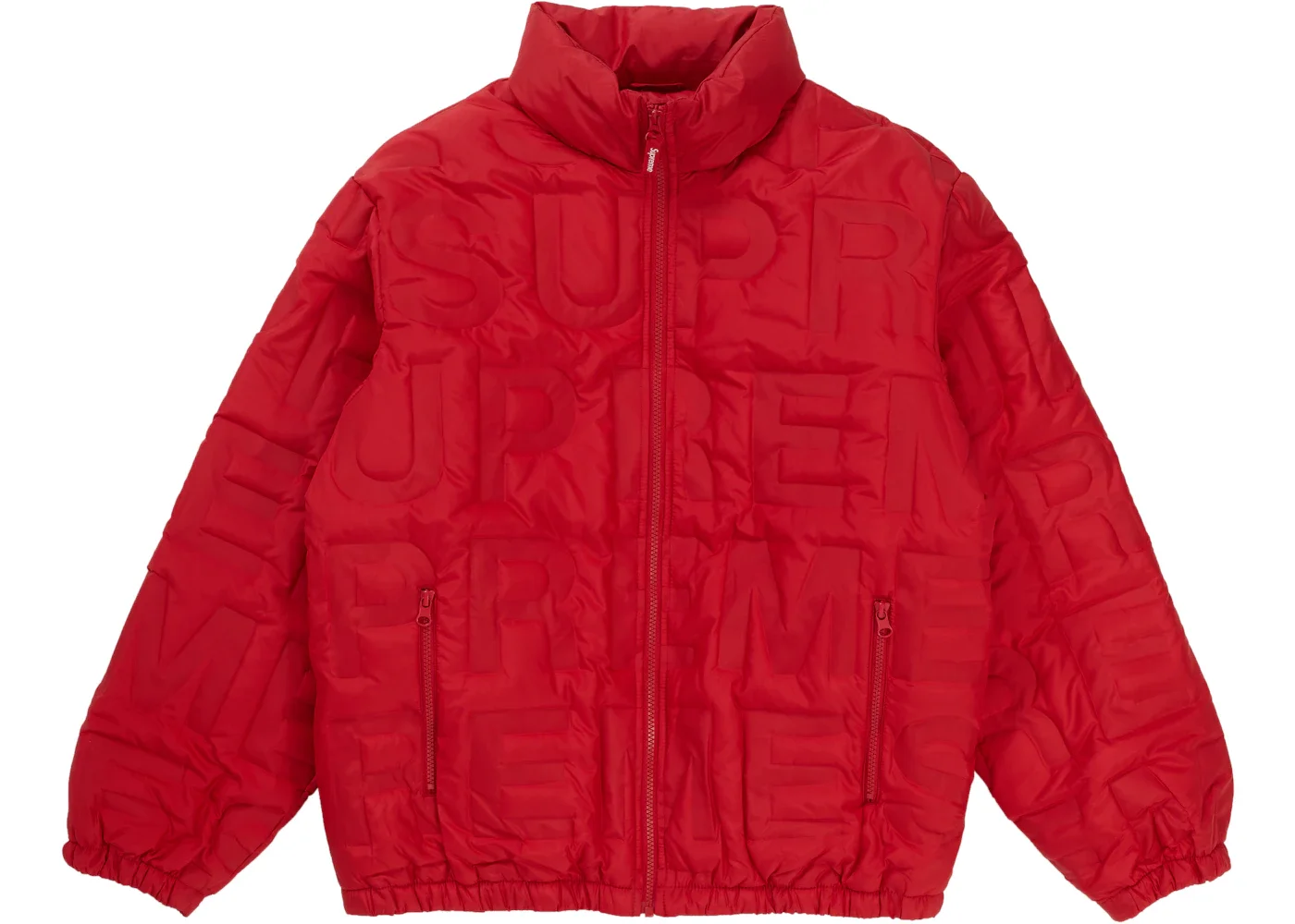 Supreme Bonded Logo Down Jacket Red - 1