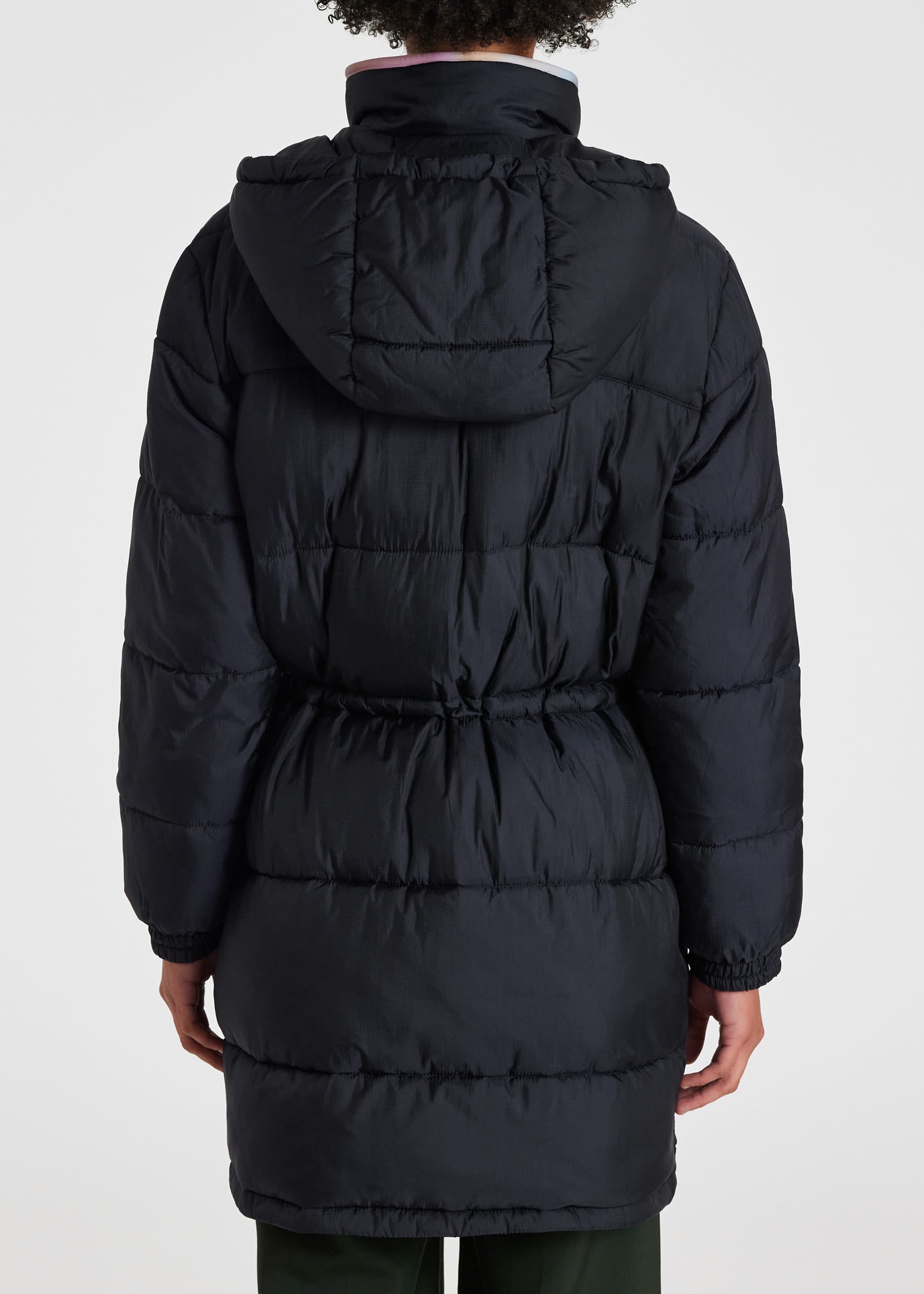 Navy 'Swirl' Padded Coat - 6