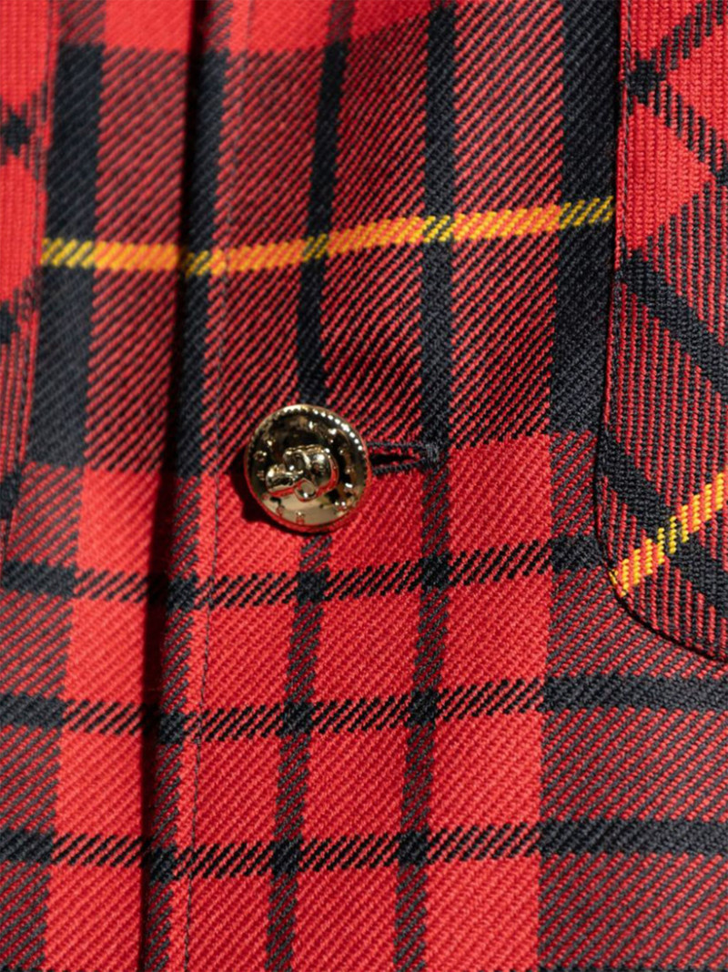 distressed Macqueen tartan shirt 5