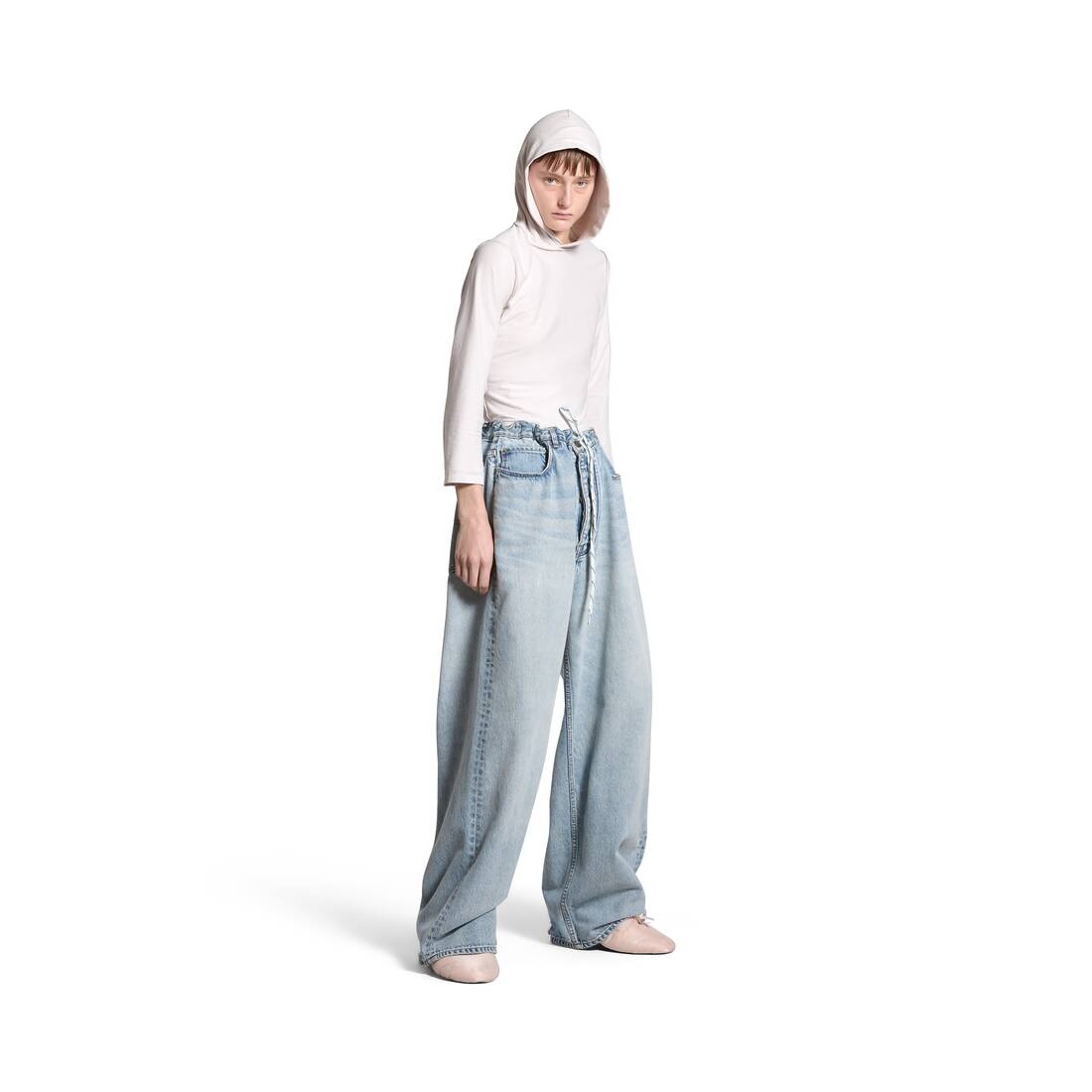 Oversized Baggy Pants in Blue - 2