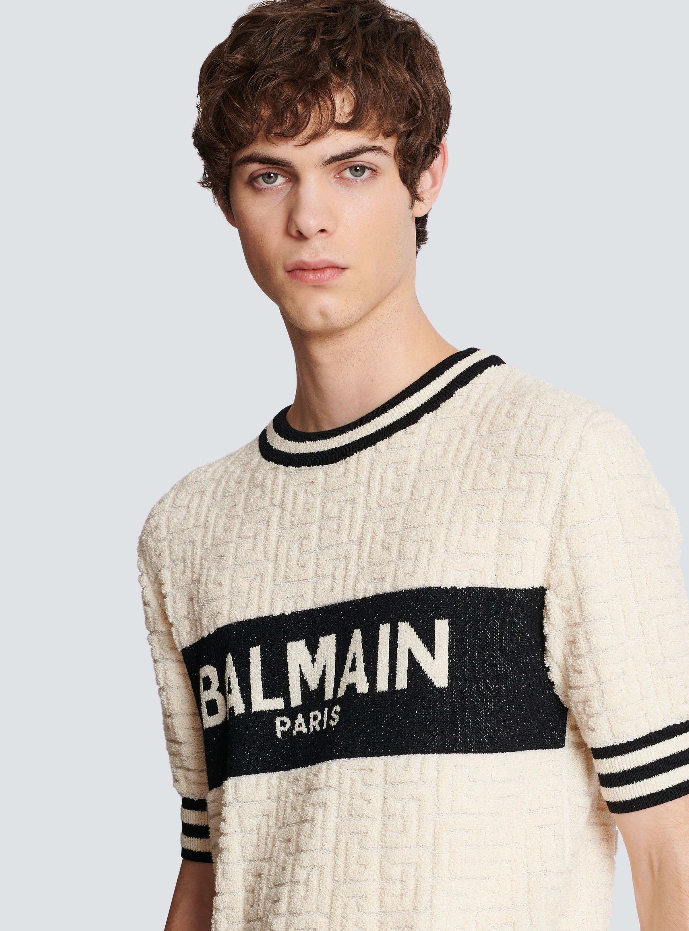 Balmain cotton terry T-shirt - 7