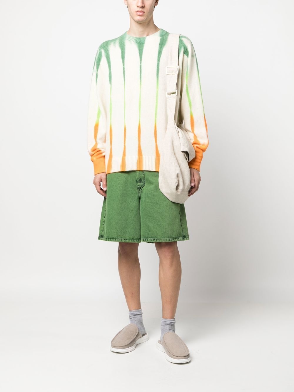 abstract-pattern cashmere jumper - 2