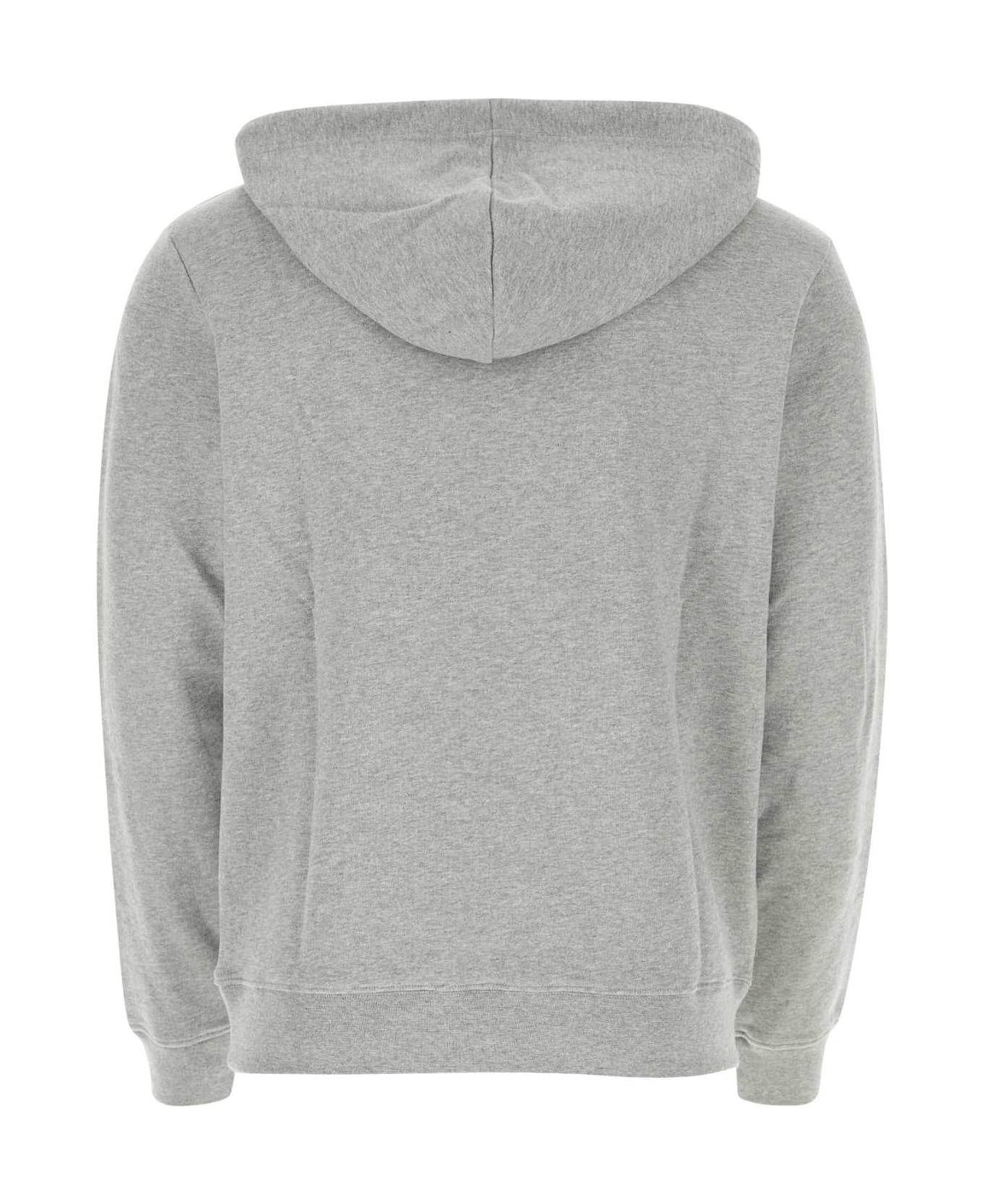 パーカー・フーディ A.P.C. SS25 Grey cotton sweatshirt (COHBYM27920 PLA) A.P.C. Grey Cotton Sweatshirt | italist | REVERSIBLE