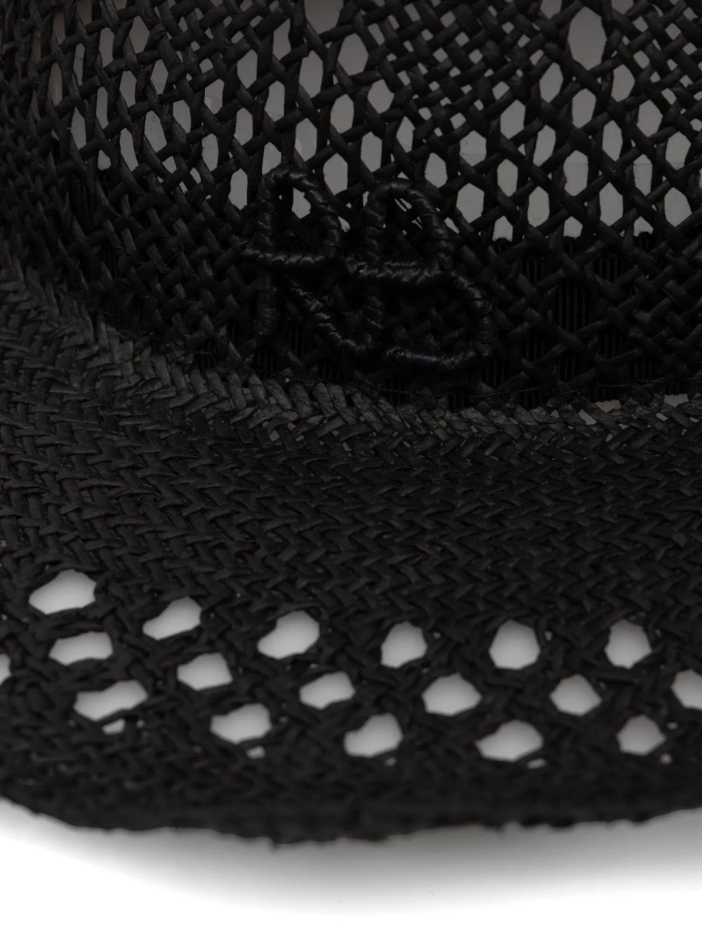 cut out-detail straw hat - 3