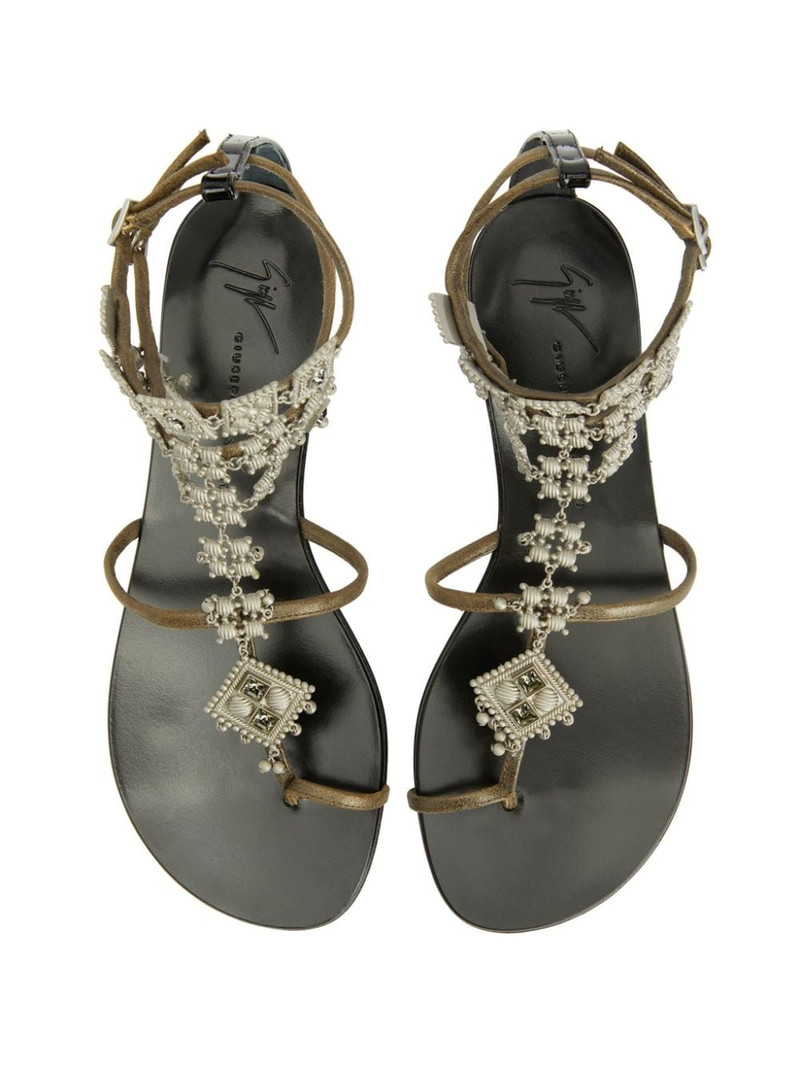 Amira embellished suede sandals 4