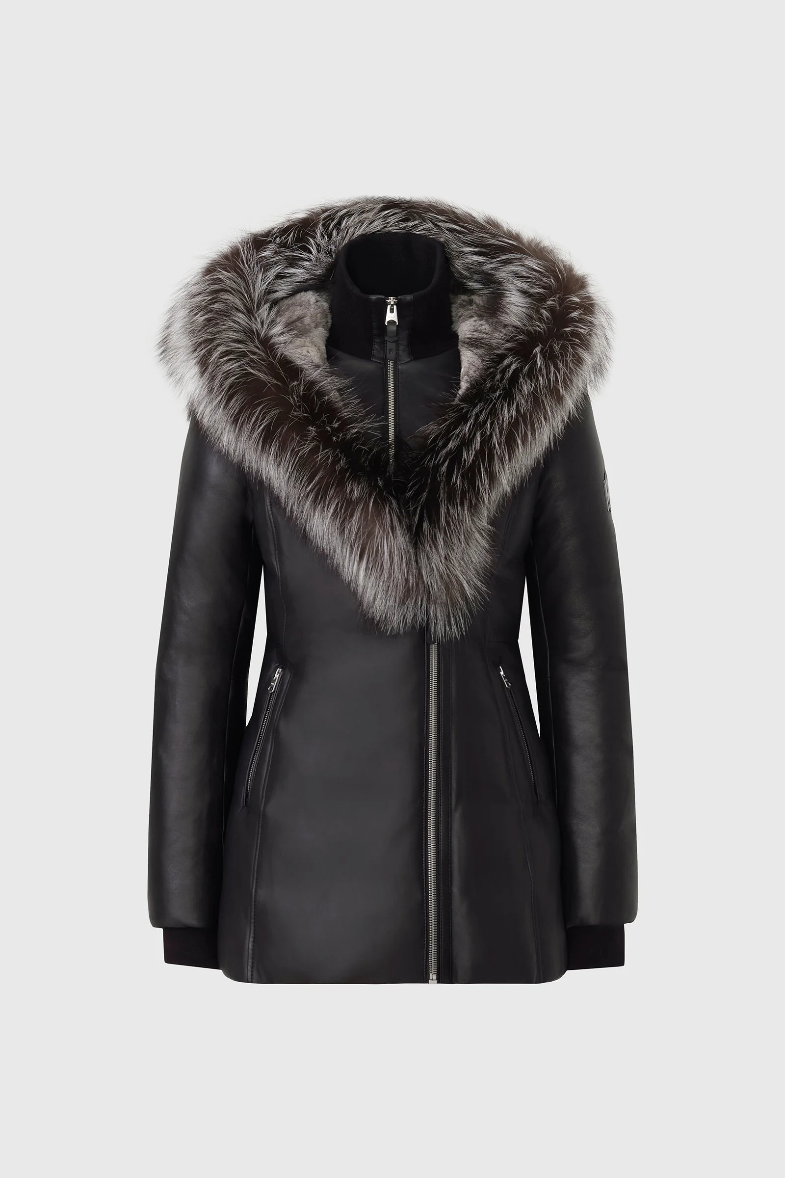 INGRID-X leather down jacket - 1