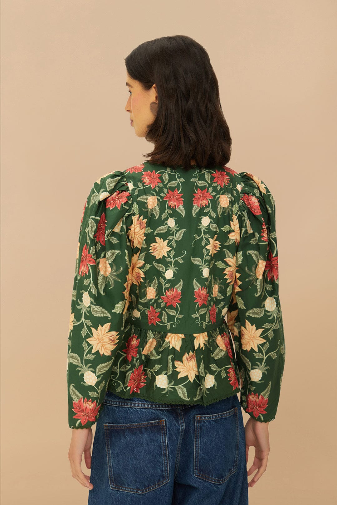 Green Pineapple Garden Blouse - 3