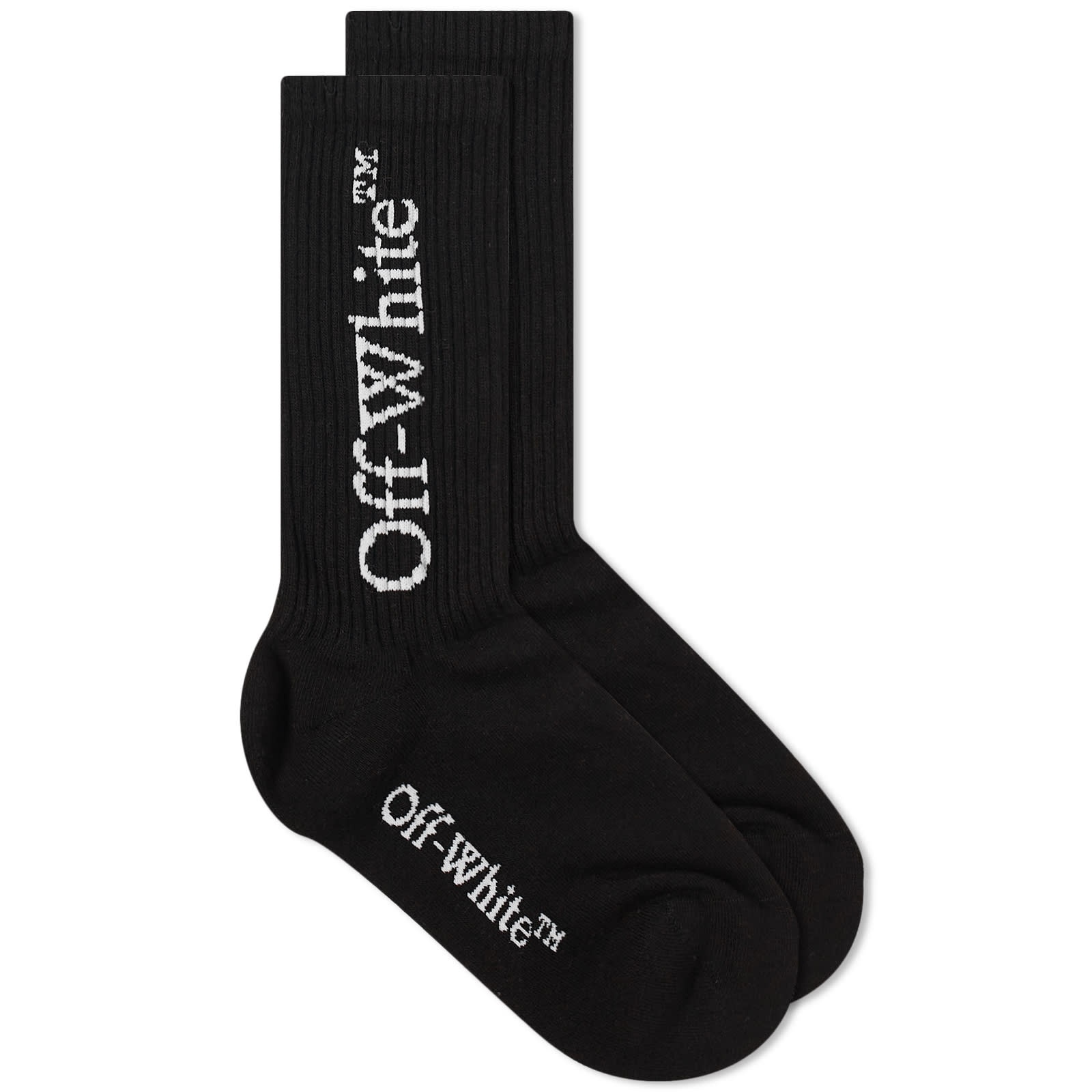 Off-White Mid Bookish Calf Socks - 1