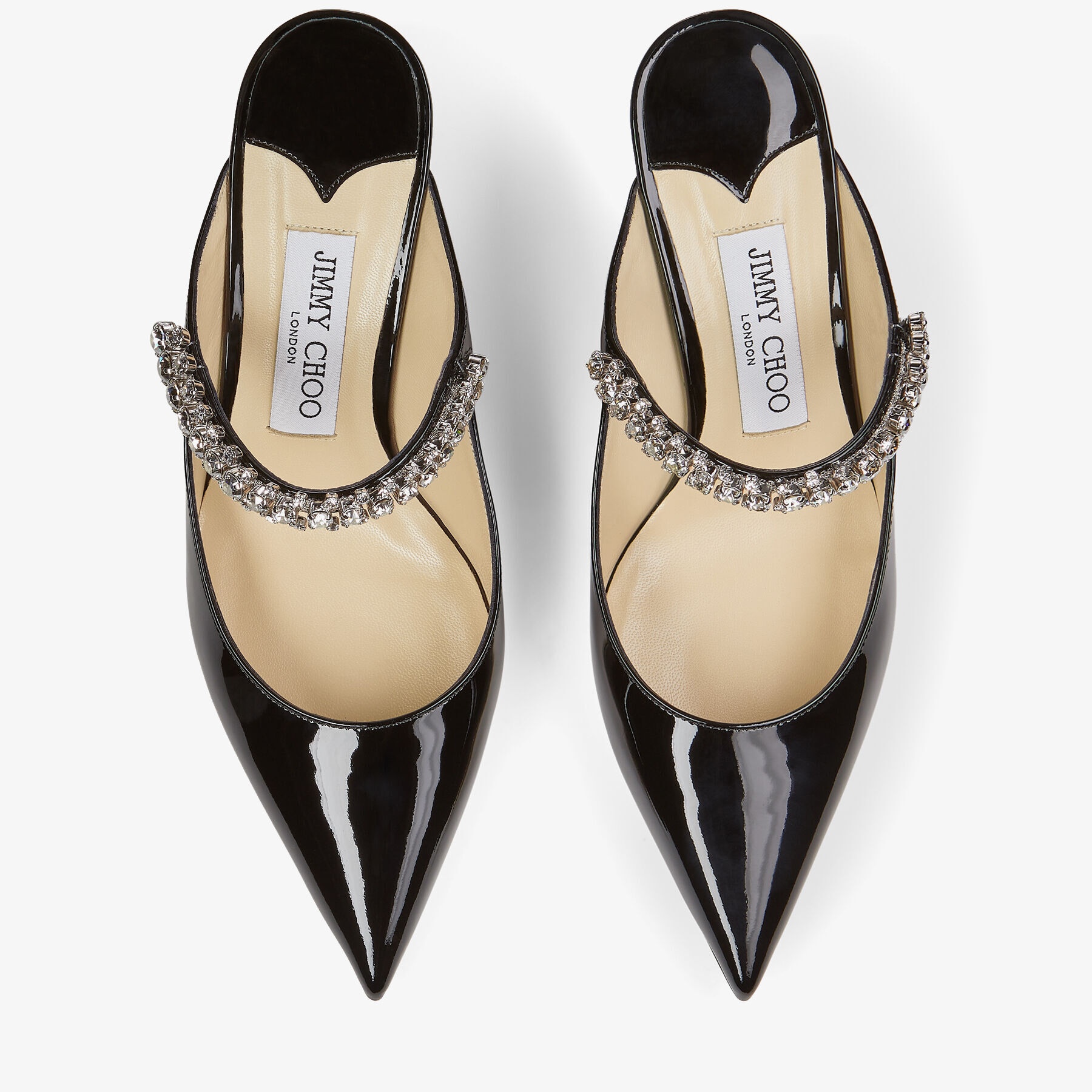 JIMMY CHOO BING65CBFSPRINKLEMIX 関税送料込 Jimmy Choo Bing 65MM Embellished Patent Leather Mules | Saks
