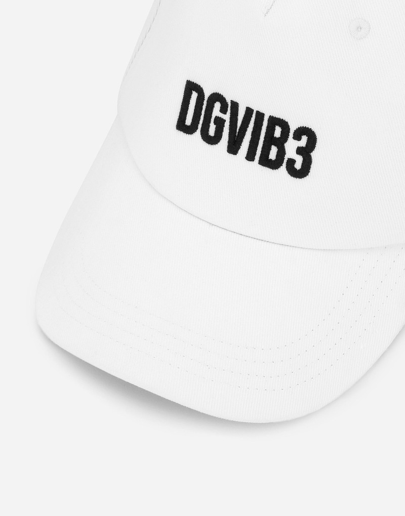 Dolce & Gabbana Cotton drill baseball cap with DGVIB3 embroidery outlook