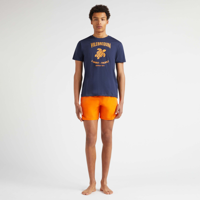 Vilebrequin Men Cotton T-shirt Embossed logo outlook