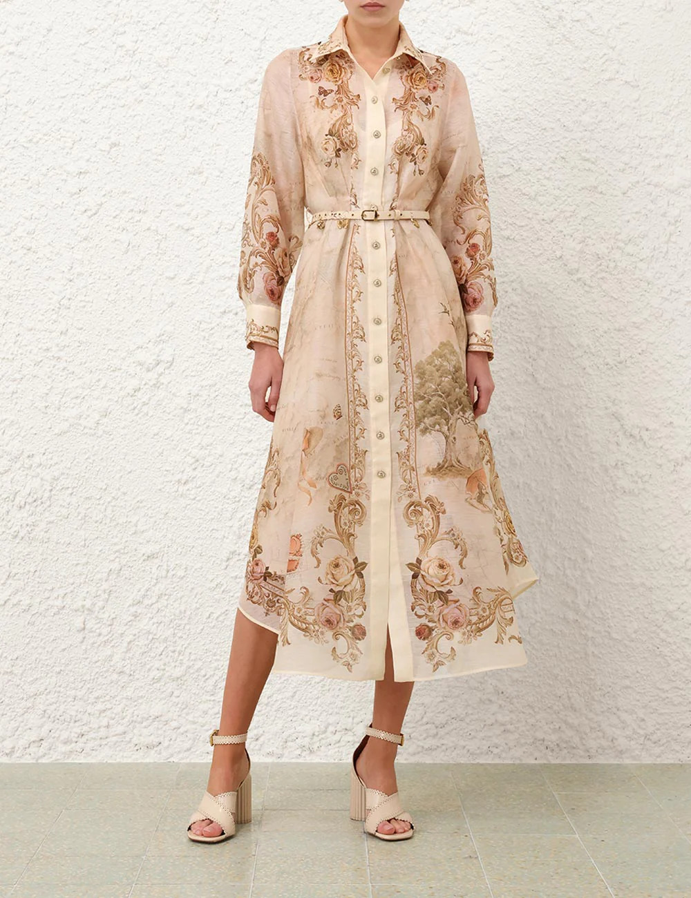 Memento Buttoned Midi Dress - 2
