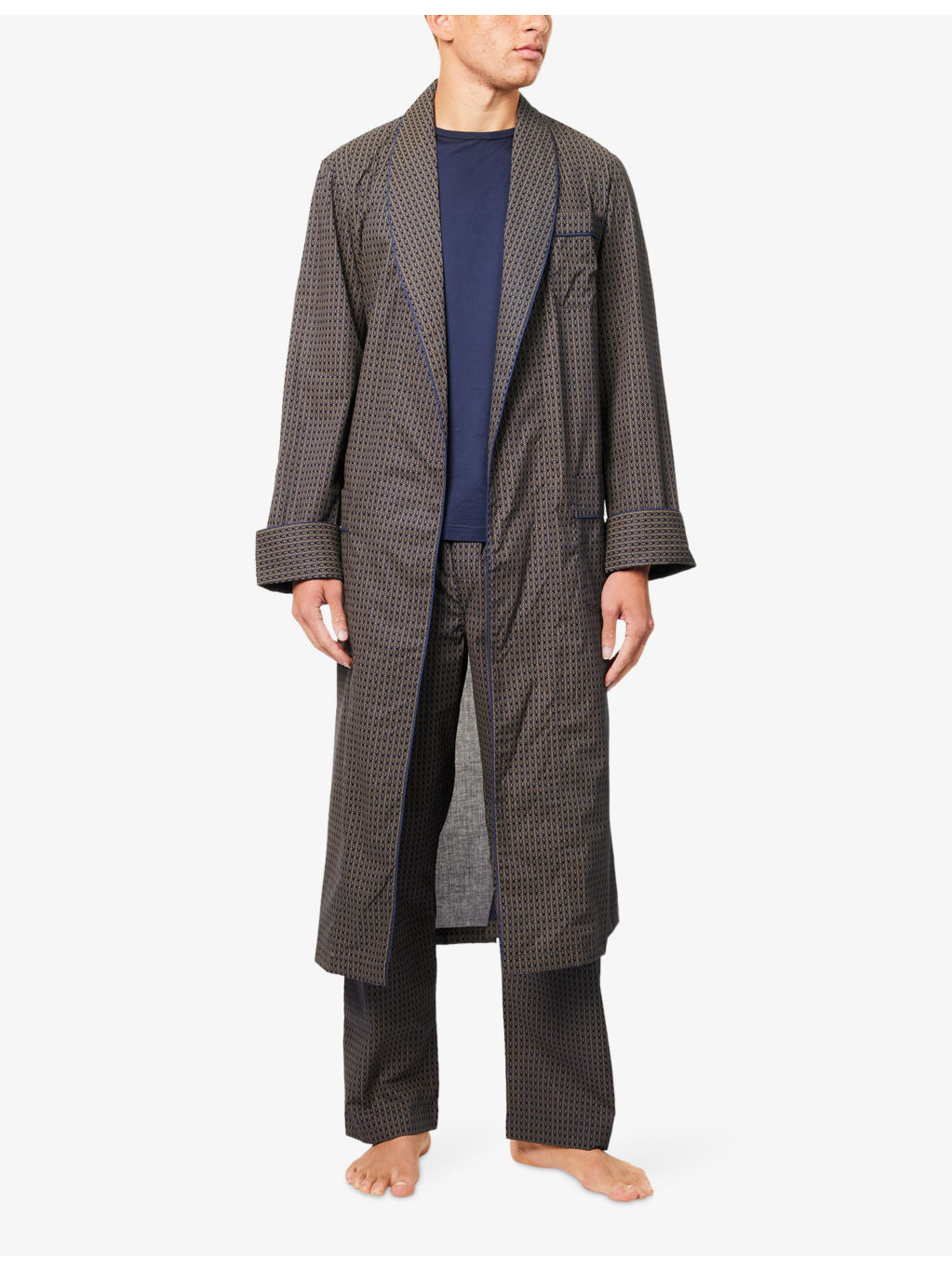 Nelson Graphic-Print Cotton-Poplin Robe - 2