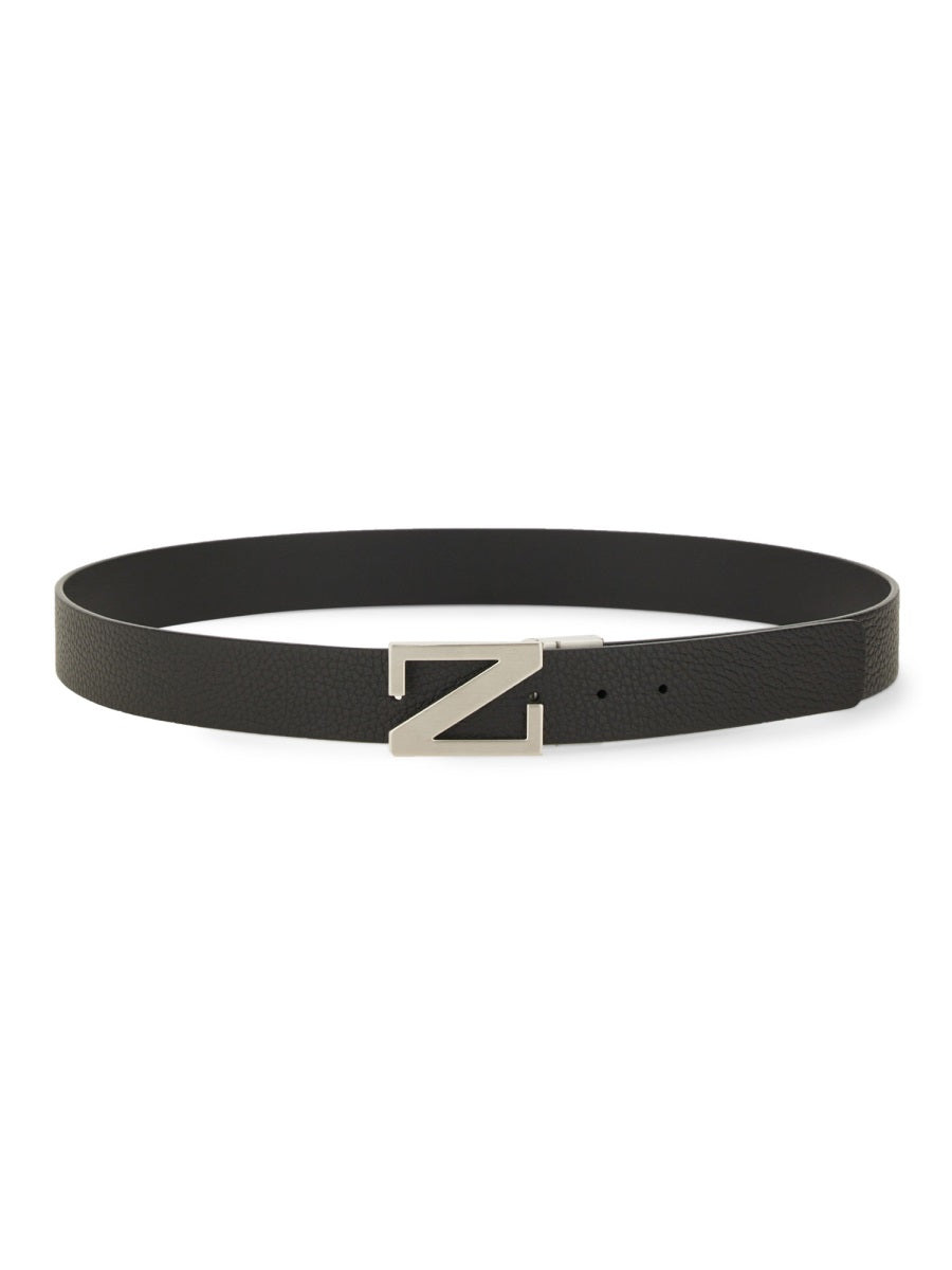 Reversible Belt With Monogram "Z" Buckle - 1