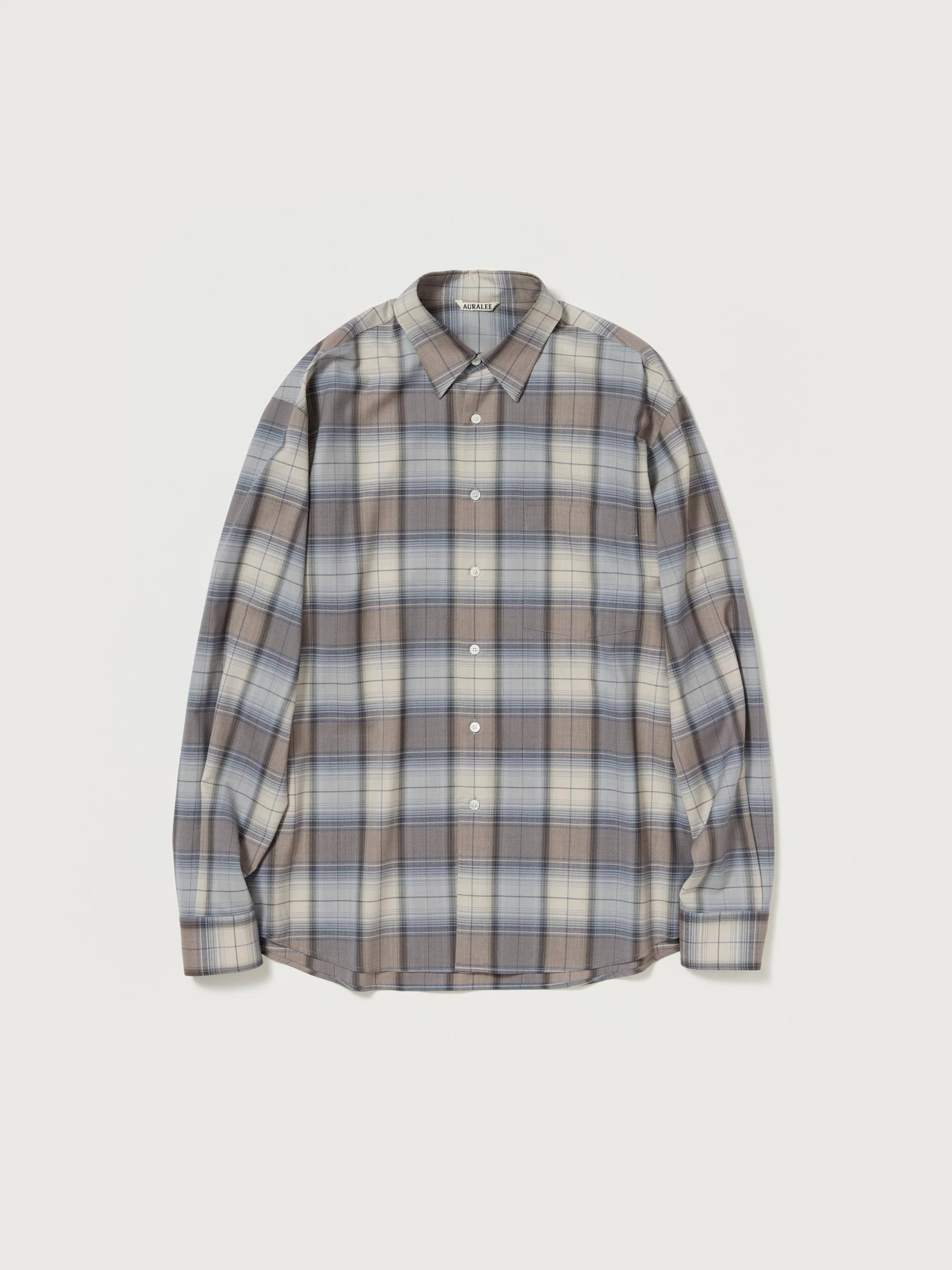 SUPER LIGHT WOOL CHECK SHIRT - 1
