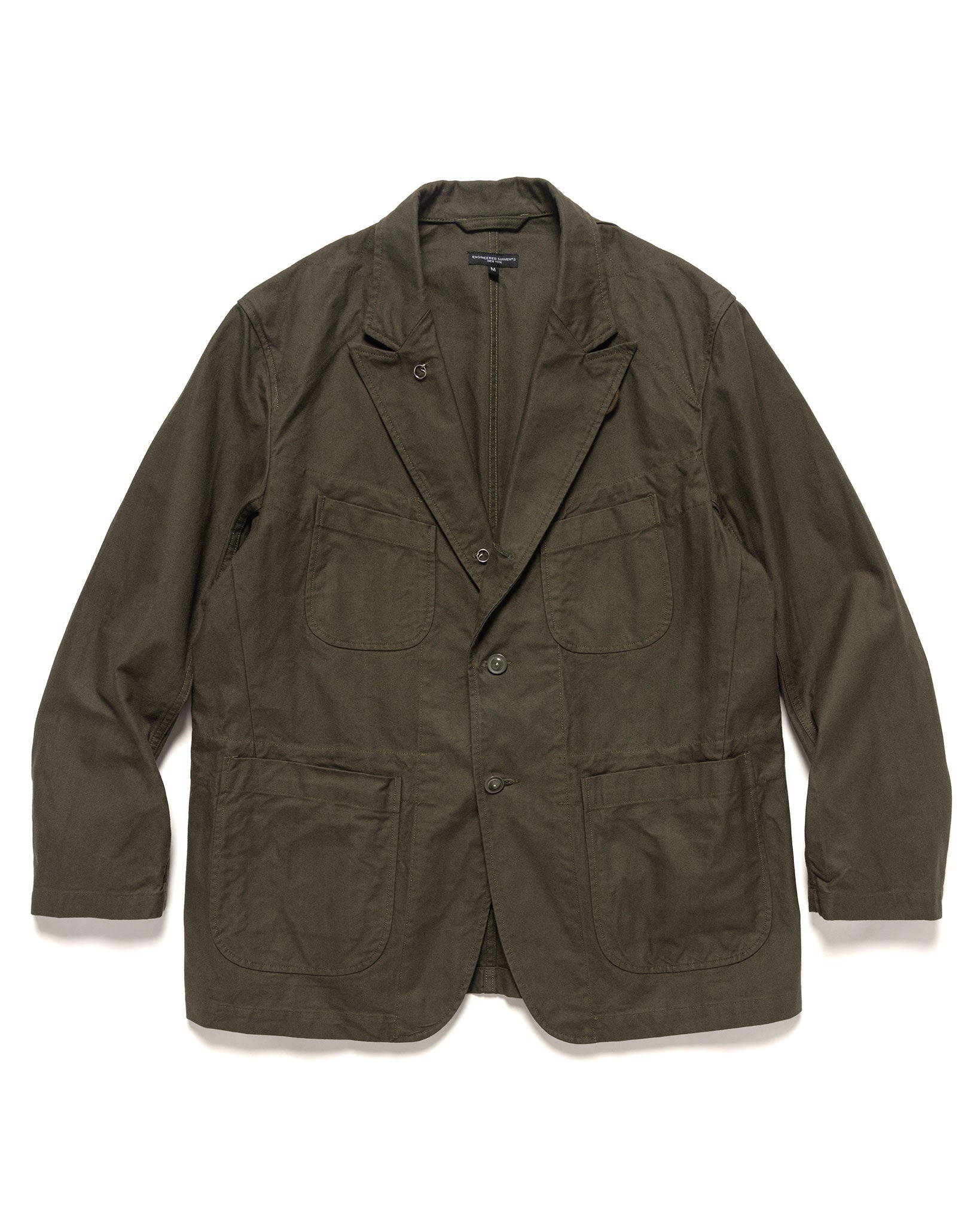 Engineered Garments Bedford Jacket Brushed Cotton HB Olive