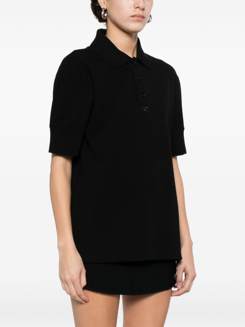logo-patch polo T-shirt 3
