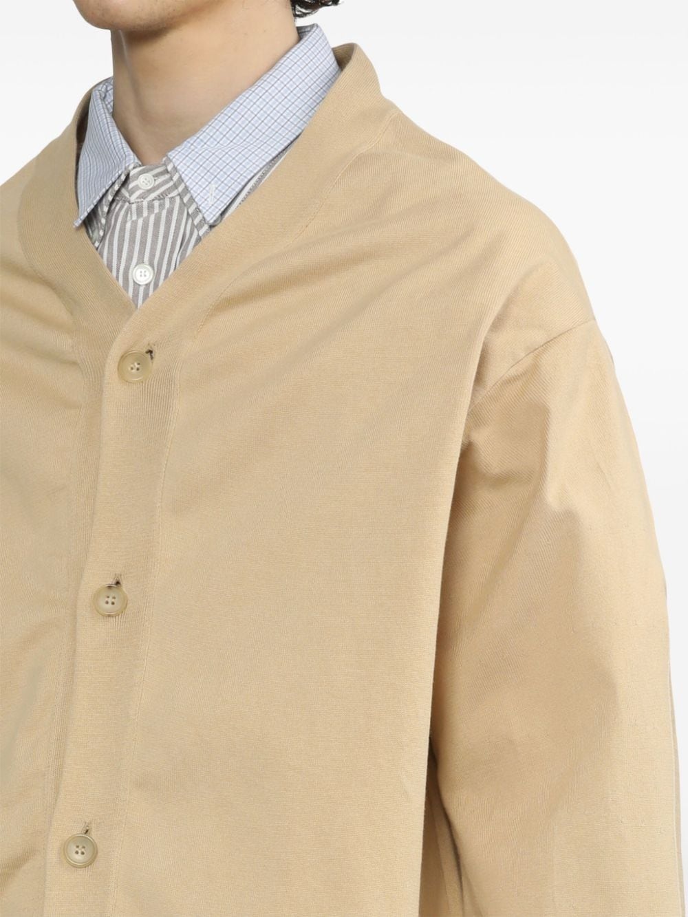 V-neck cotton cardigan - 5