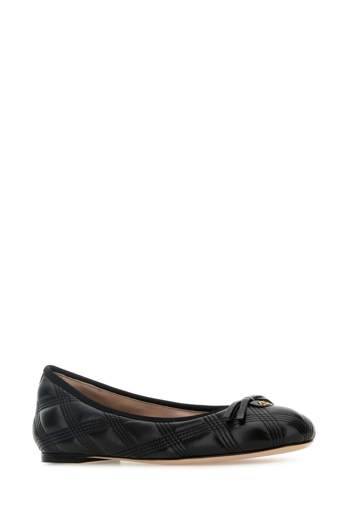 Valentino Garavani Women Black Leather Ballerinas - 2