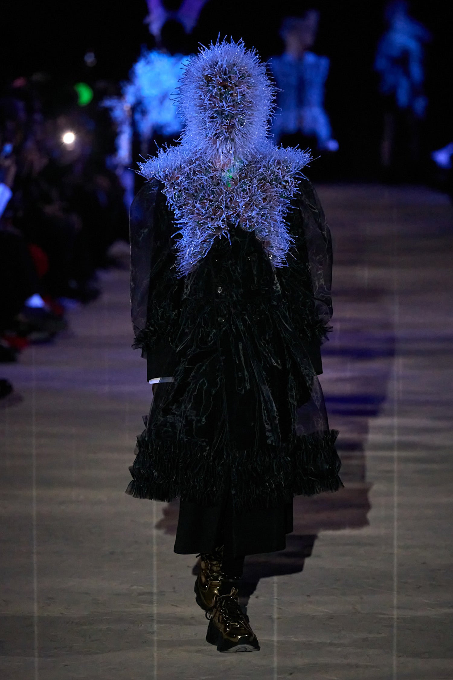 Wool Jersey And Tulle Long Sleeve T-shirt - 7