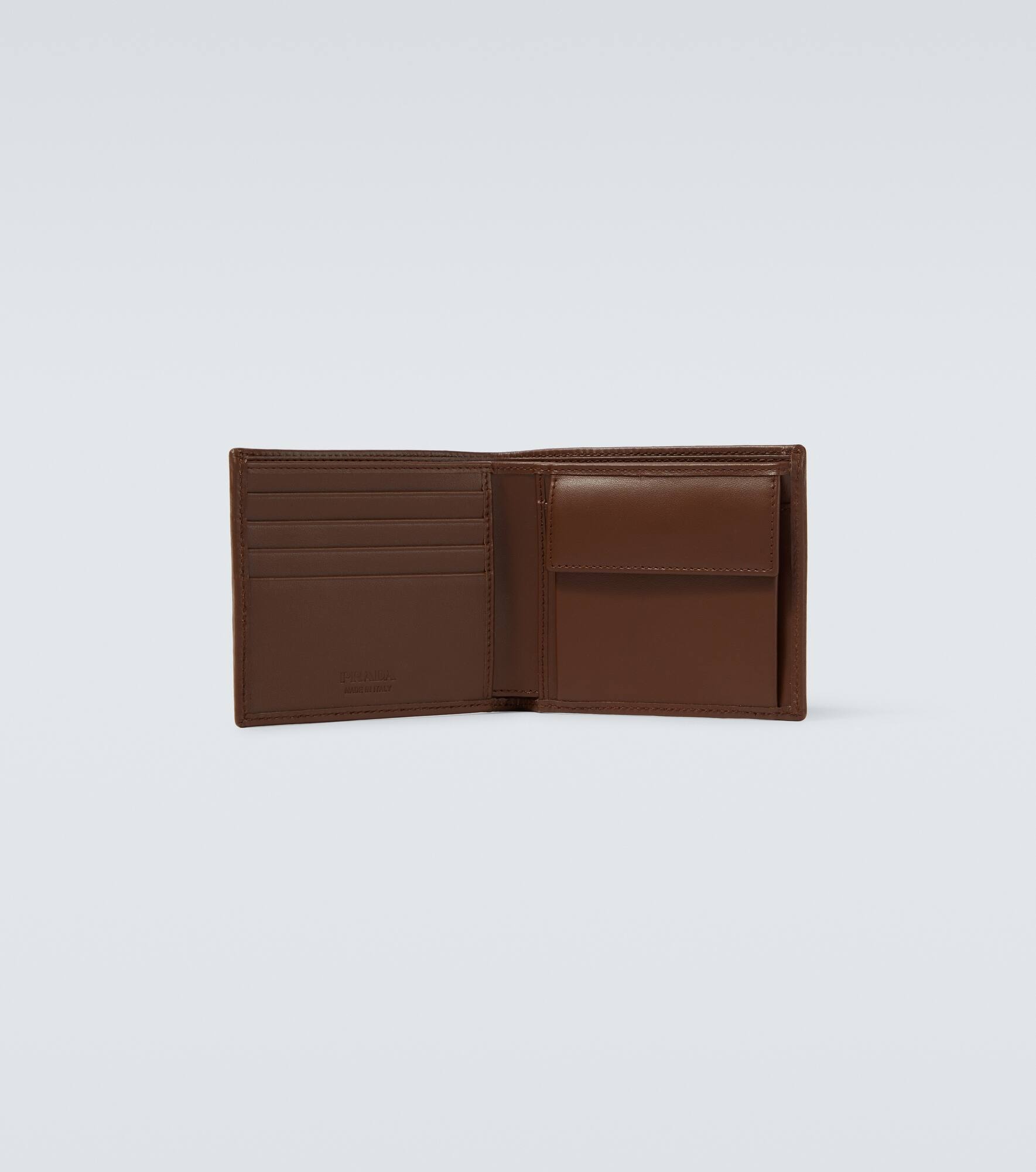 Re-Nylon leather-trimmed wallet - 2