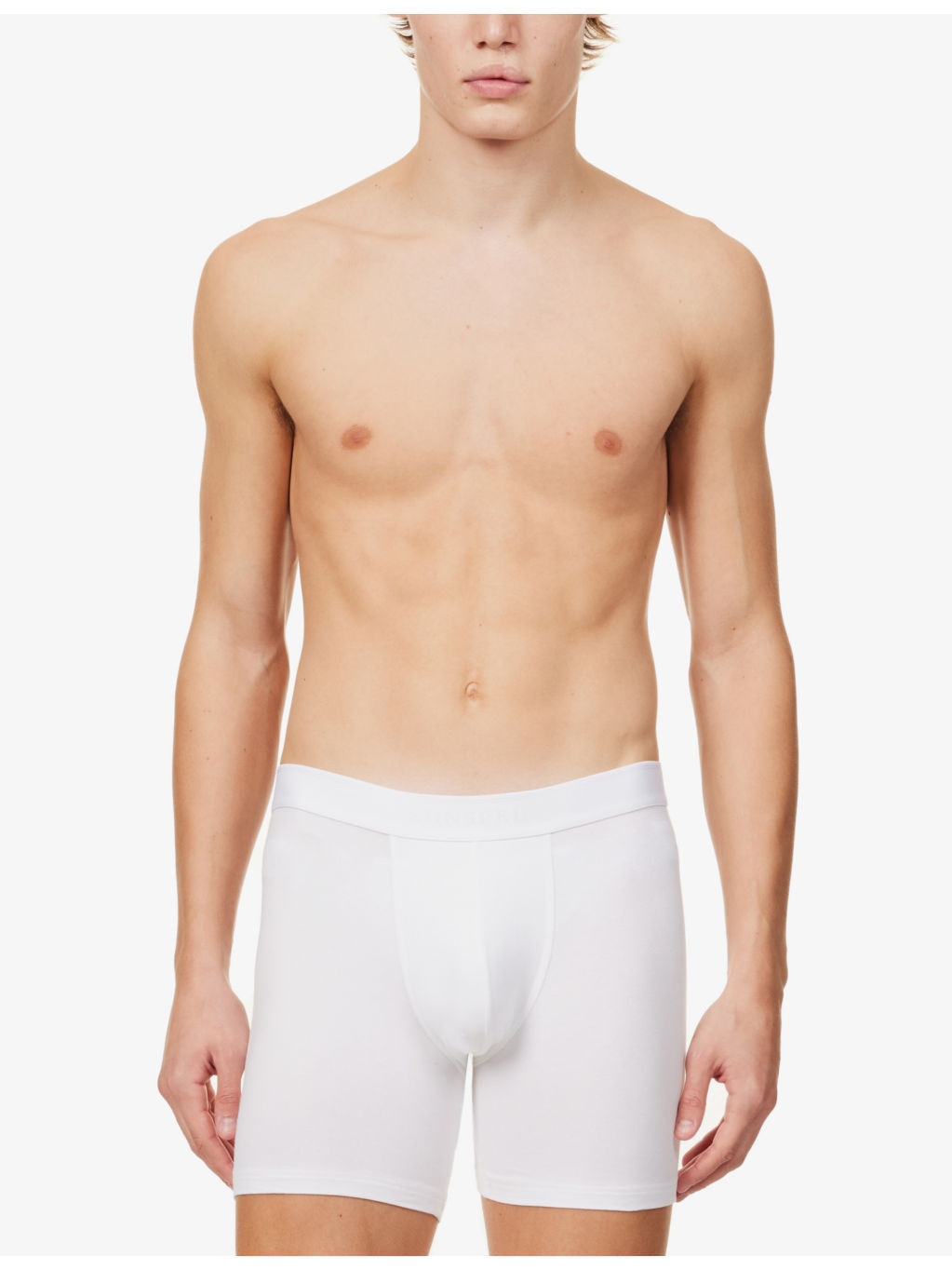 Elasticated-waistband stretch-cotton trunks - 2