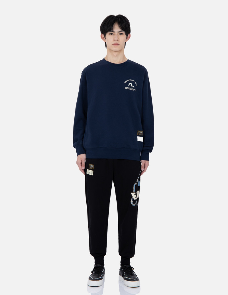 EVISU GODHEAD OUTLINE PRINT SWEATSHIRT outlook