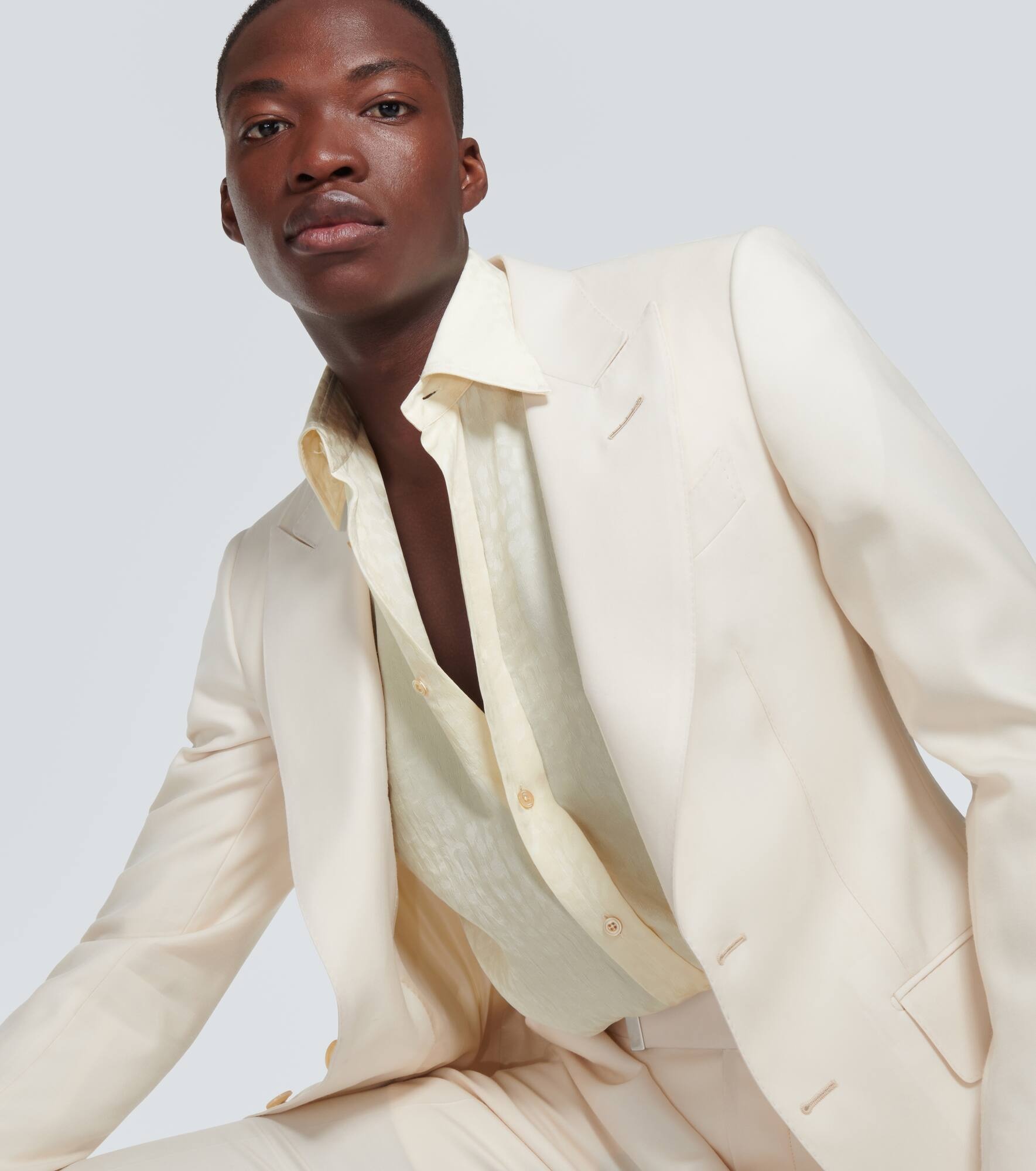 Jacquard silk shirt - 5